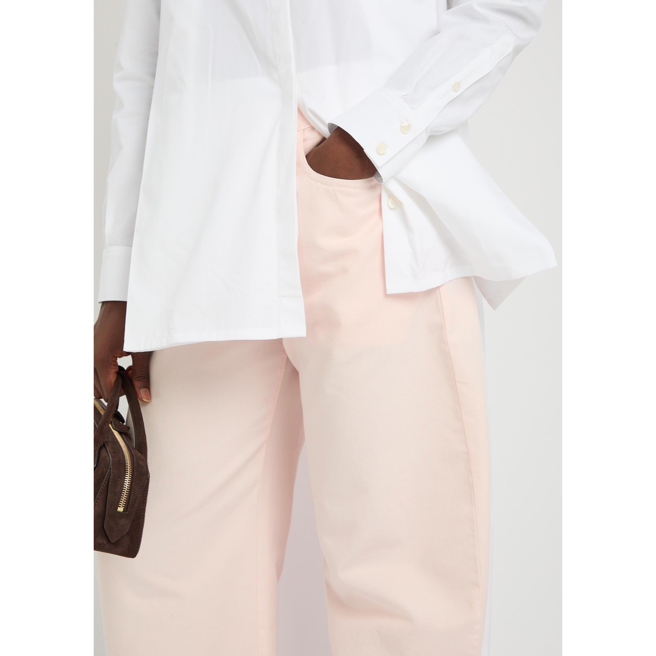 LIGHT PINK - Alaia - ROUND PANTS TINTED DENIM - 4