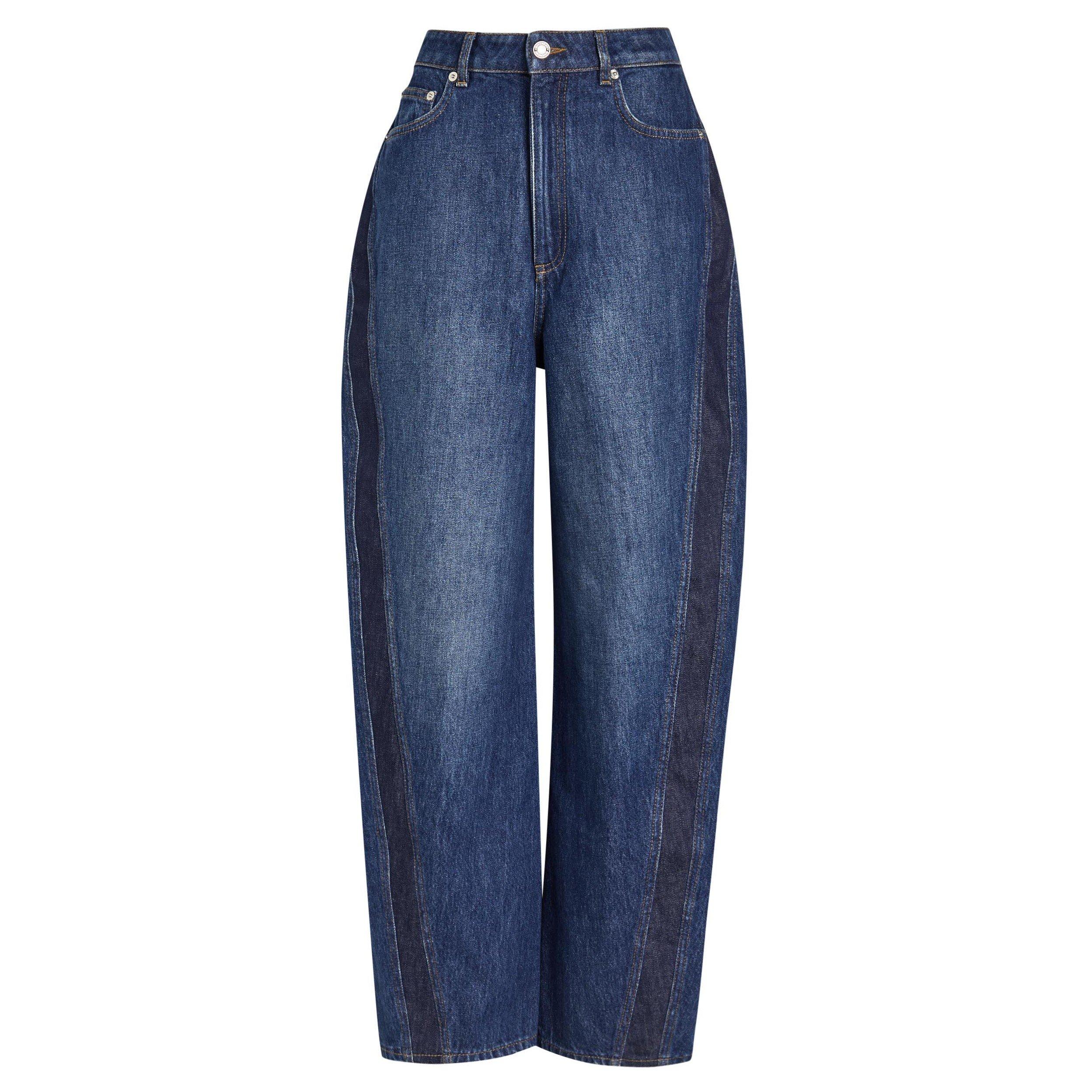 MID BLU - GIVENCHY - COCOON DENIM BANDS PANTS