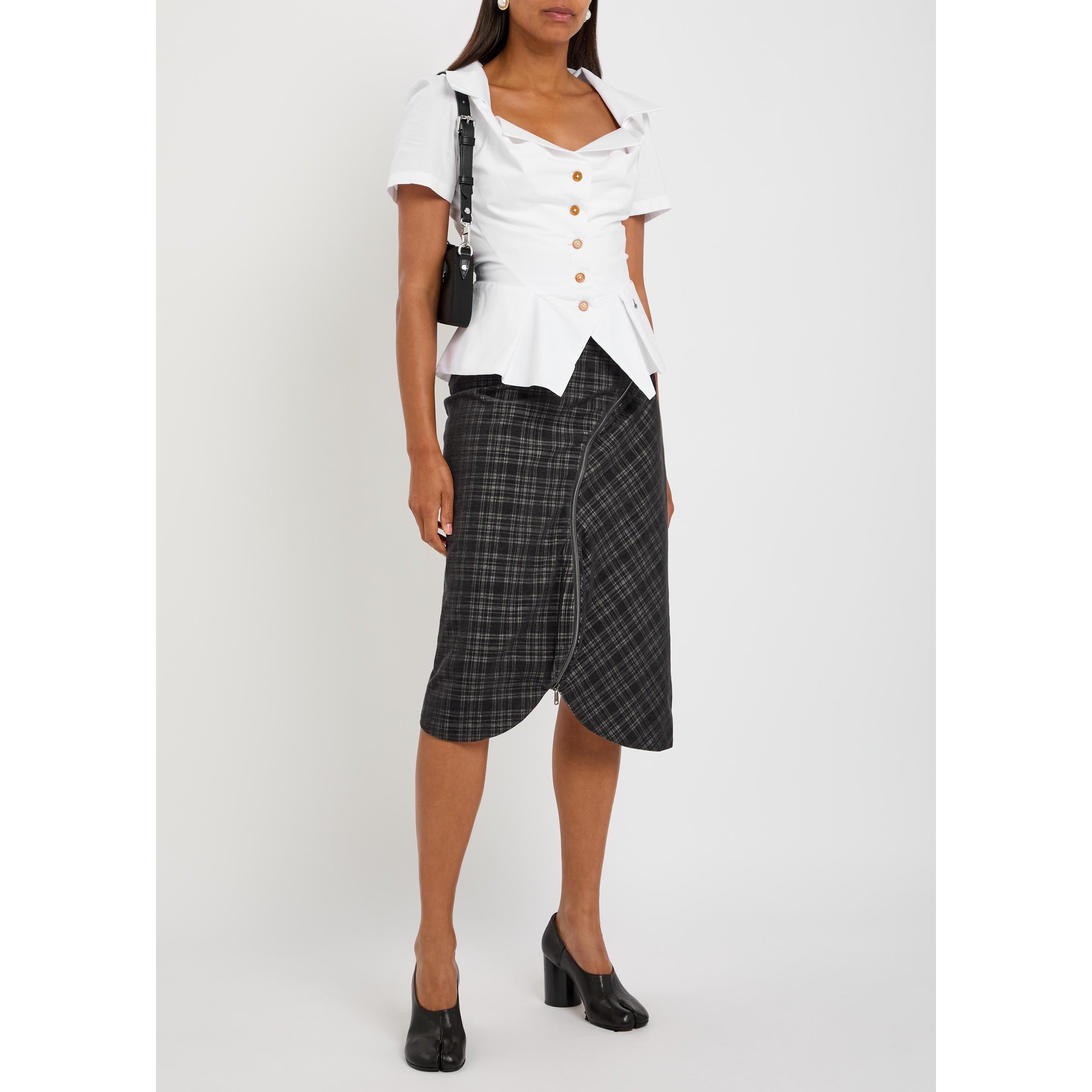 GREY AND OTHER - Vivienne Westwood - Women's Aperitive Cotton Midi Skirt - 5