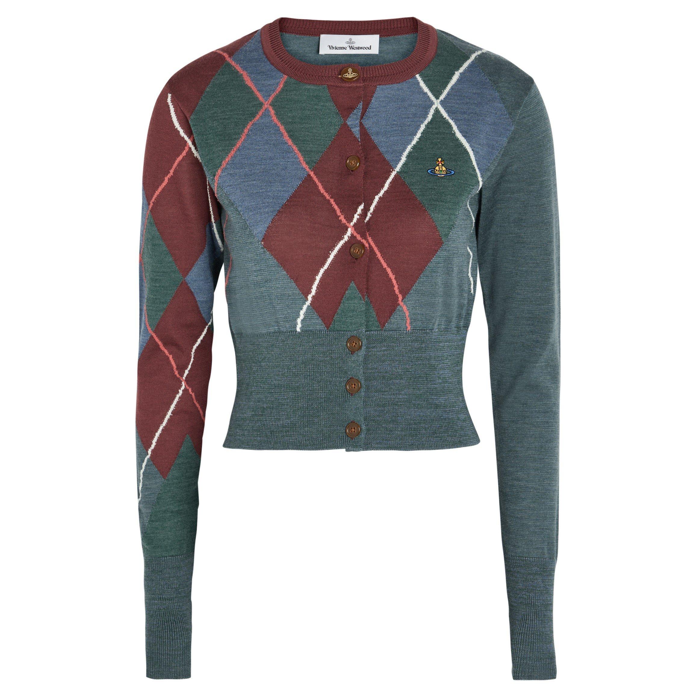 MULTICOLOURED - Vivienne Westwood - ARGYLE CROPPED CARDI