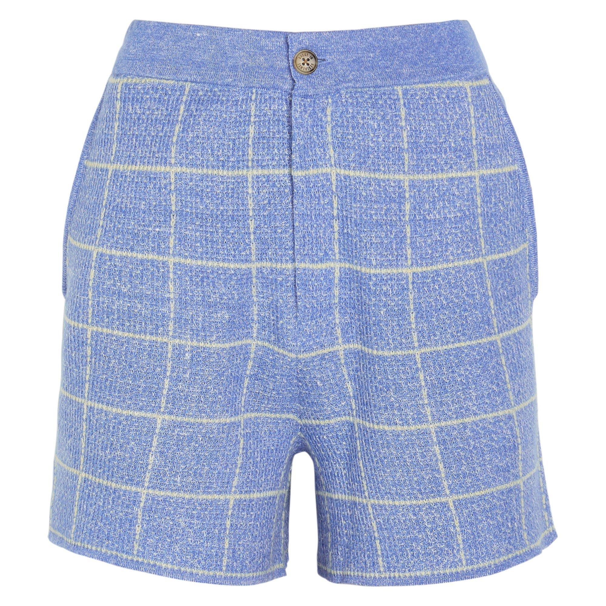 LIGHT BLUE - Guest in Residence - PLAID SHORT - 1