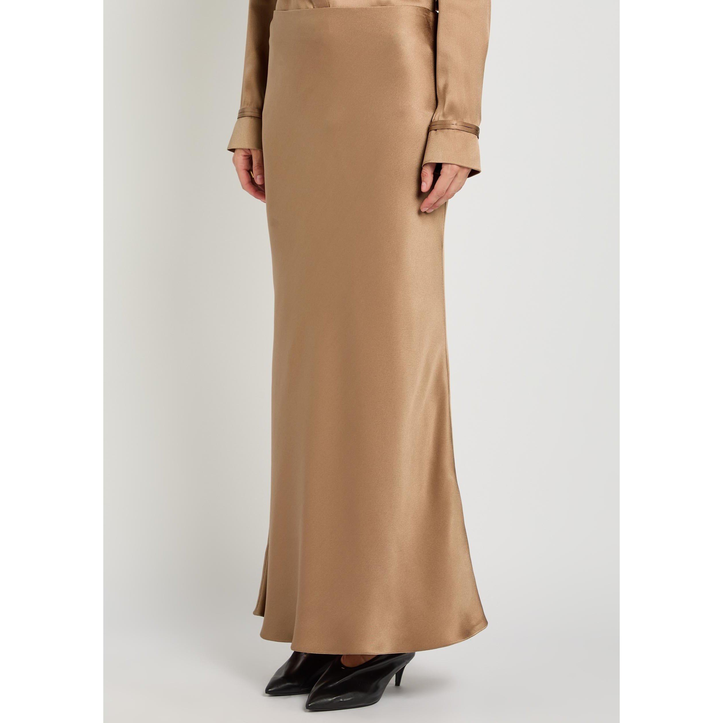 CAMEL - Gabriela Hearst - Women's Frei Silk Maxi Skirt - 2