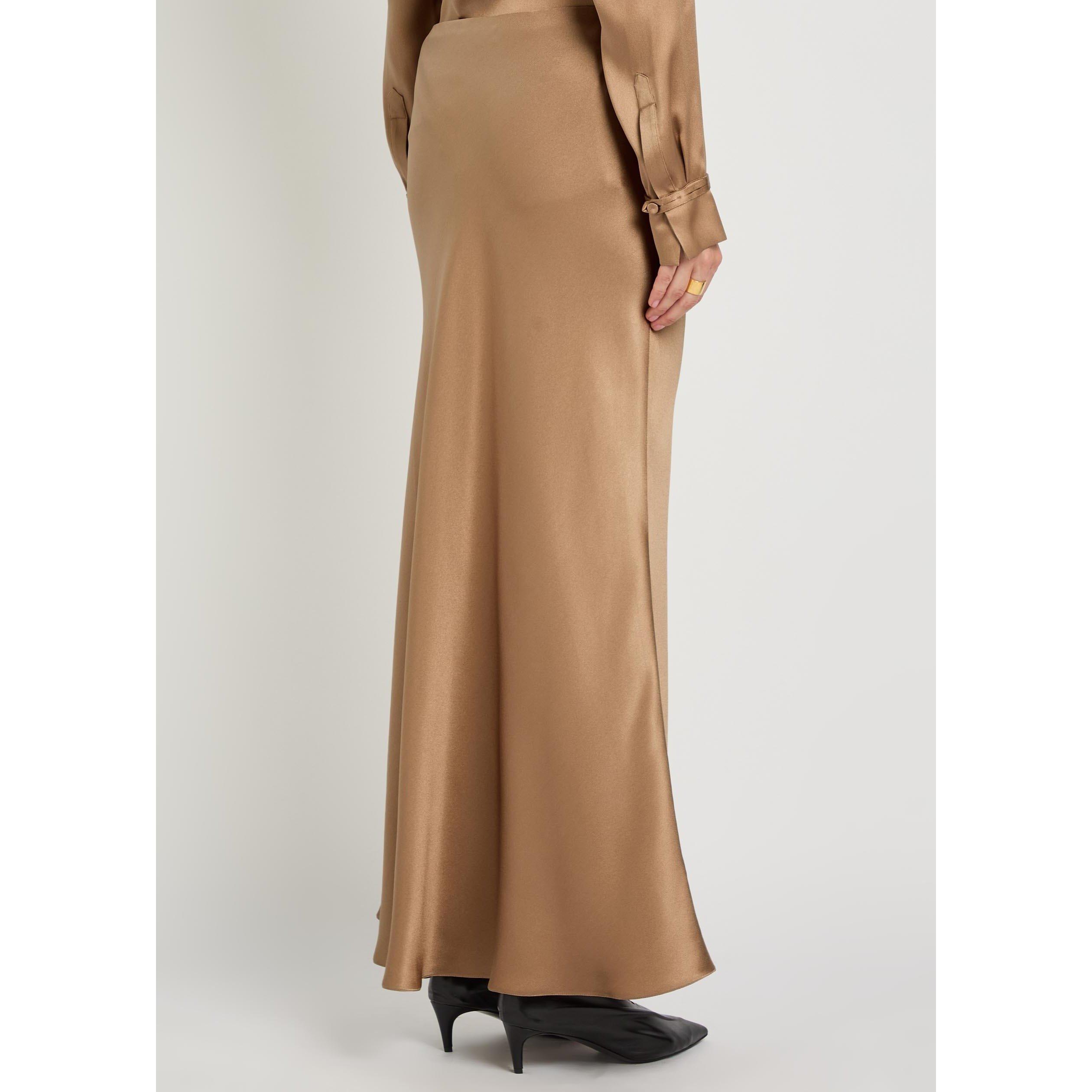 CAMEL - Gabriela Hearst - Women's Frei Silk Maxi Skirt - 3