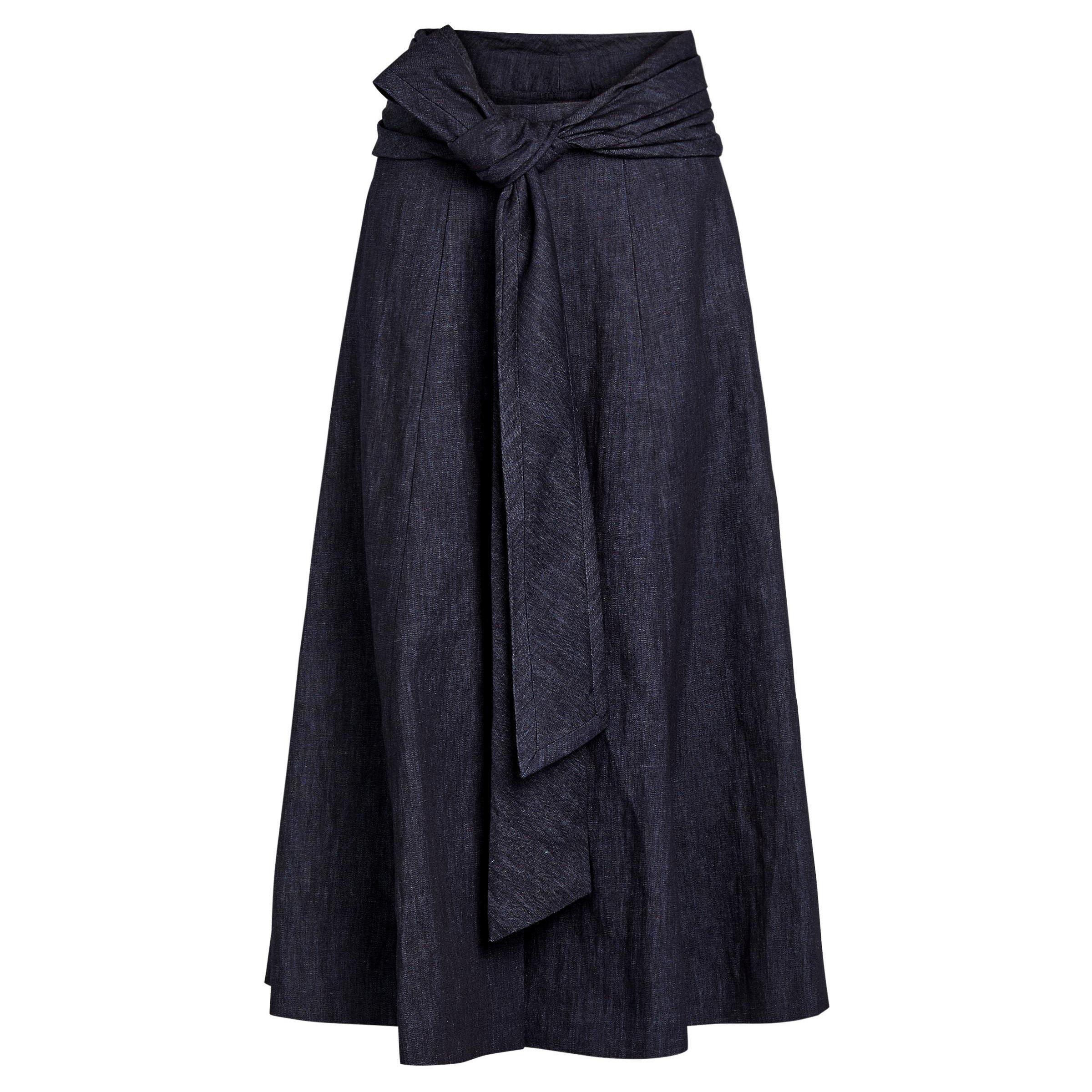 DENIM - Gabriela Hearst - Women's Zivan Cotton Flared Midi Skirt - 1