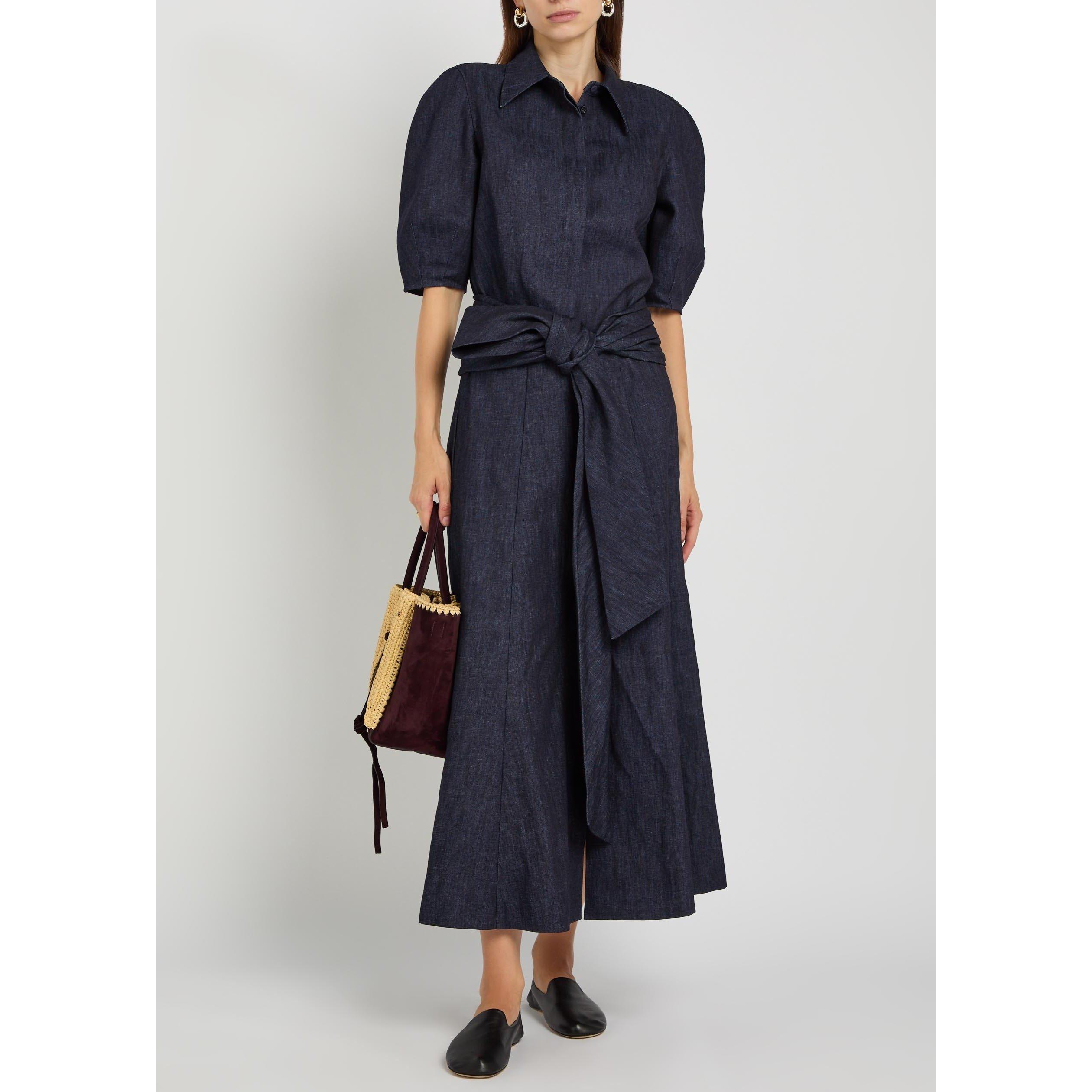 DENIM - Gabriela Hearst - Women's Zivan Cotton Flared Midi Skirt - 5