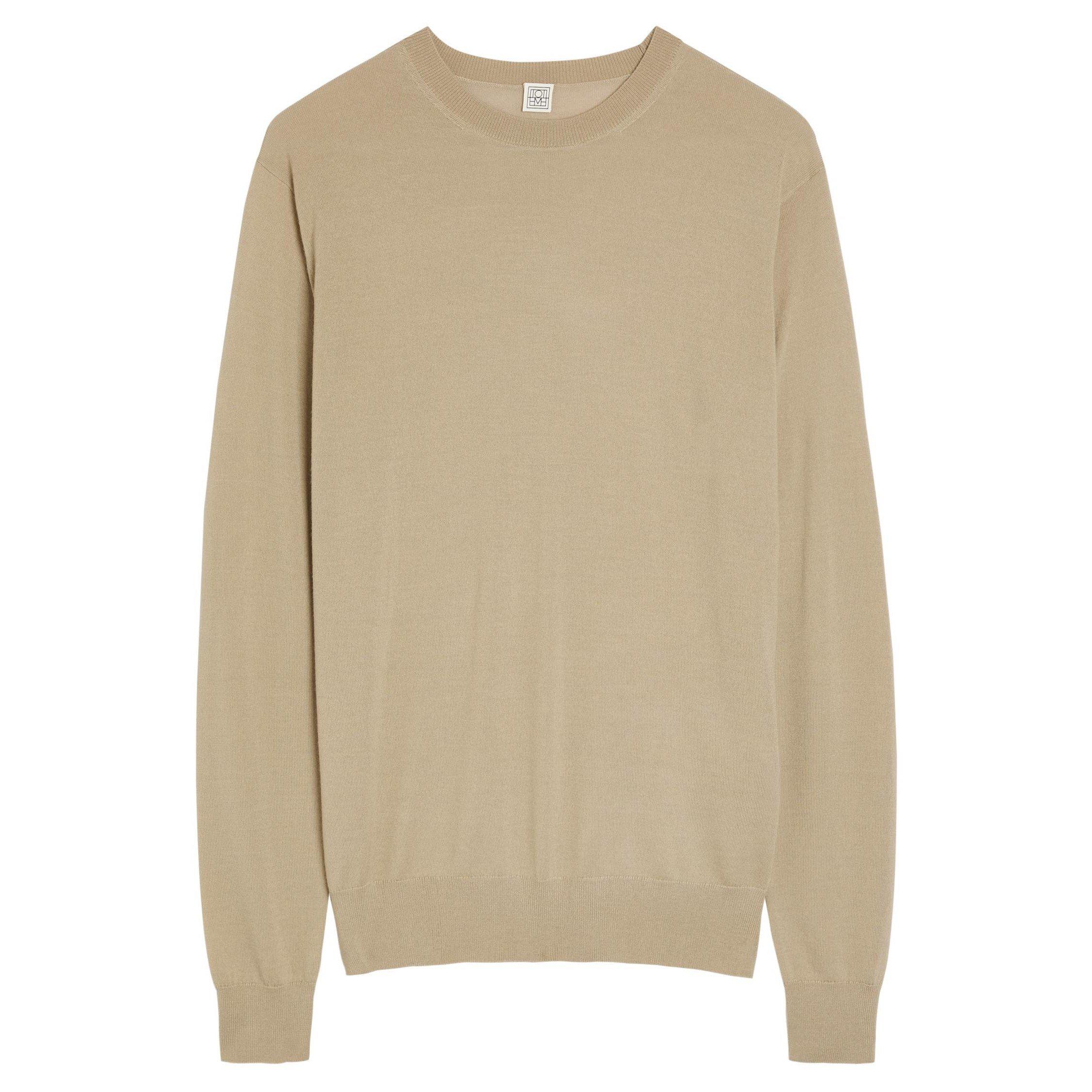 BEIGE - Toteme - FINE CREW KNIT
