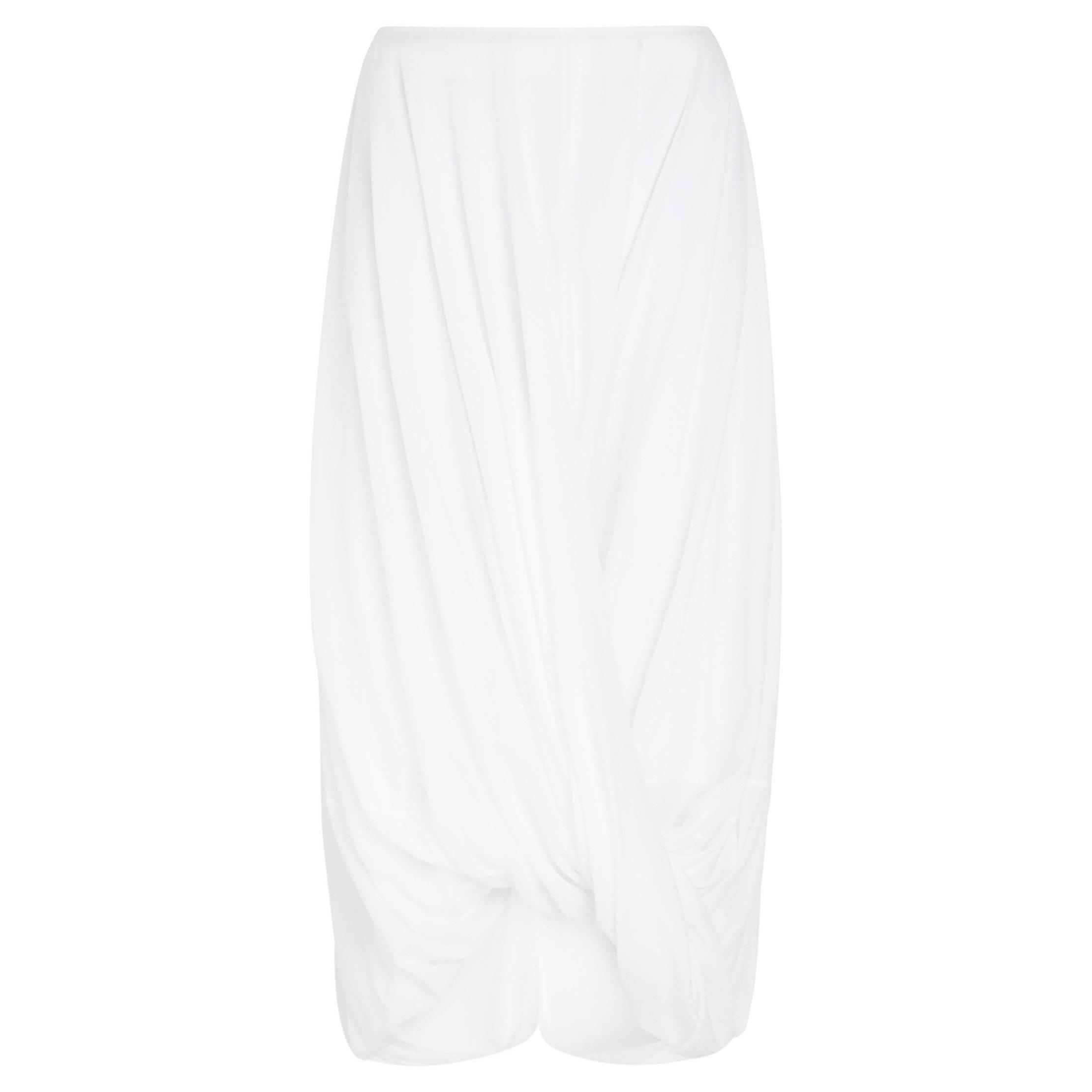 WHITE - Toteme - Women's Cocoon Cotton Midi Skirt - 1