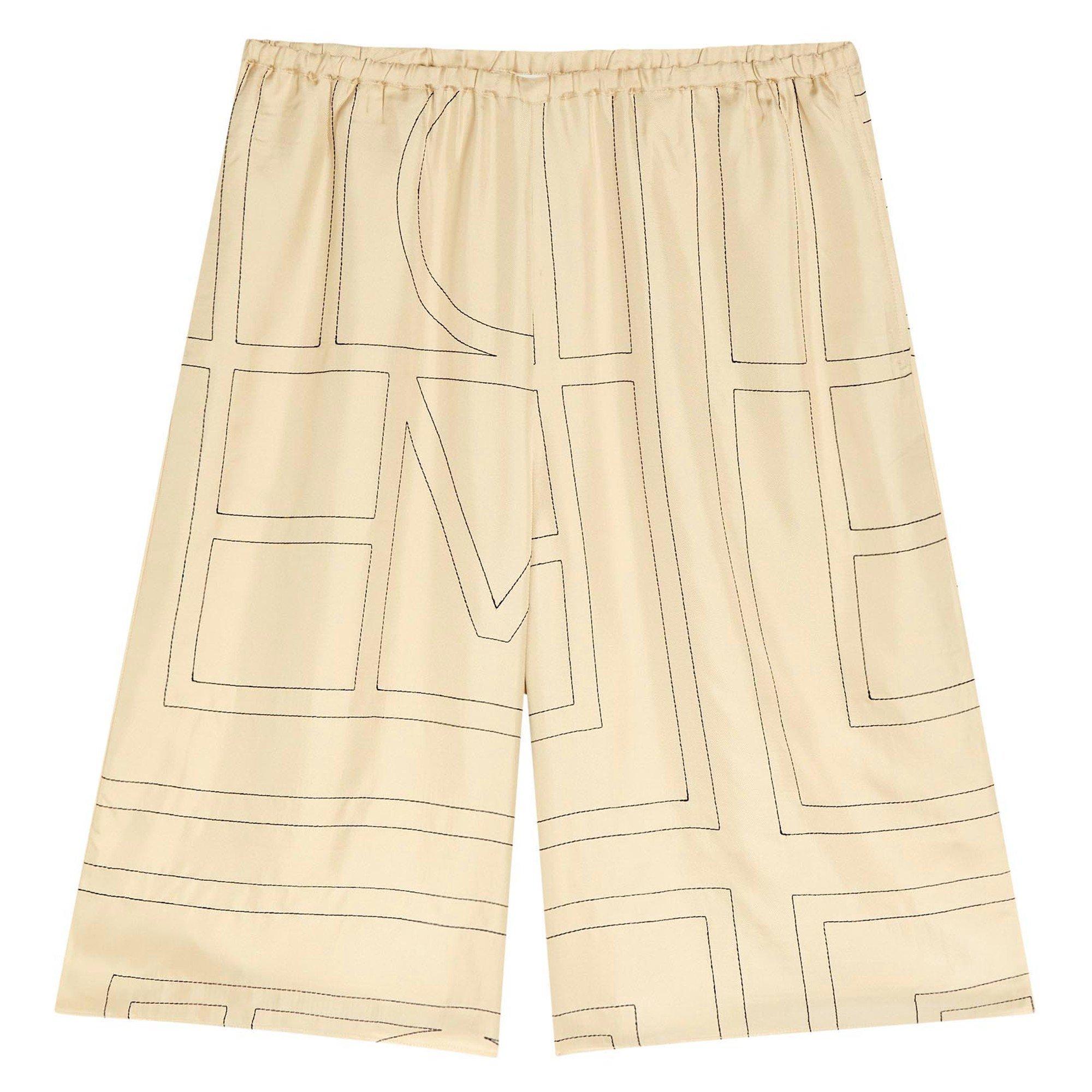 OFF WHITE - Toteme - MONOGRAM SILK PJ CULOTTES