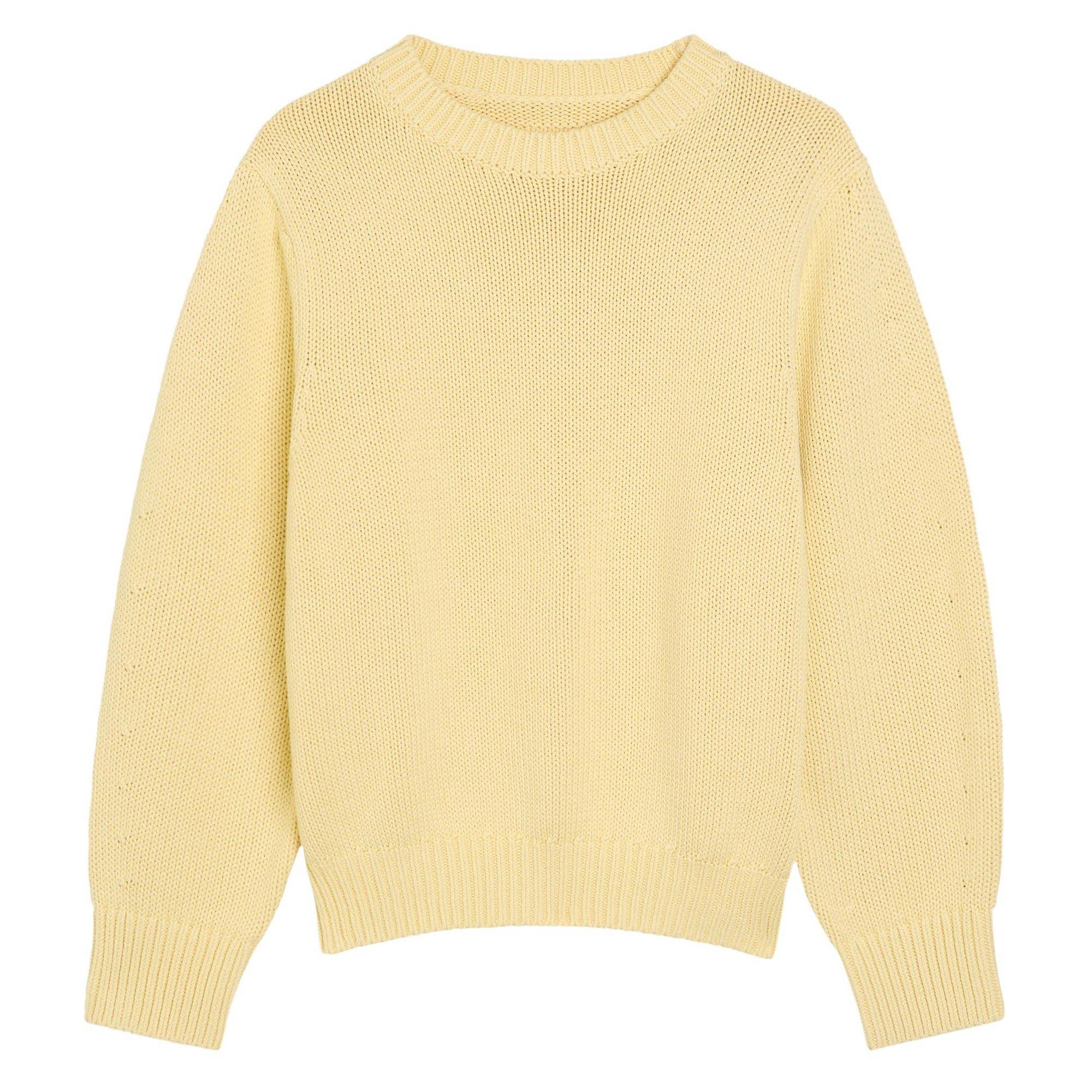 YELLOW - Toteme - Women's Cotton Oversized-Fit Crew-Neck Jumper - 1