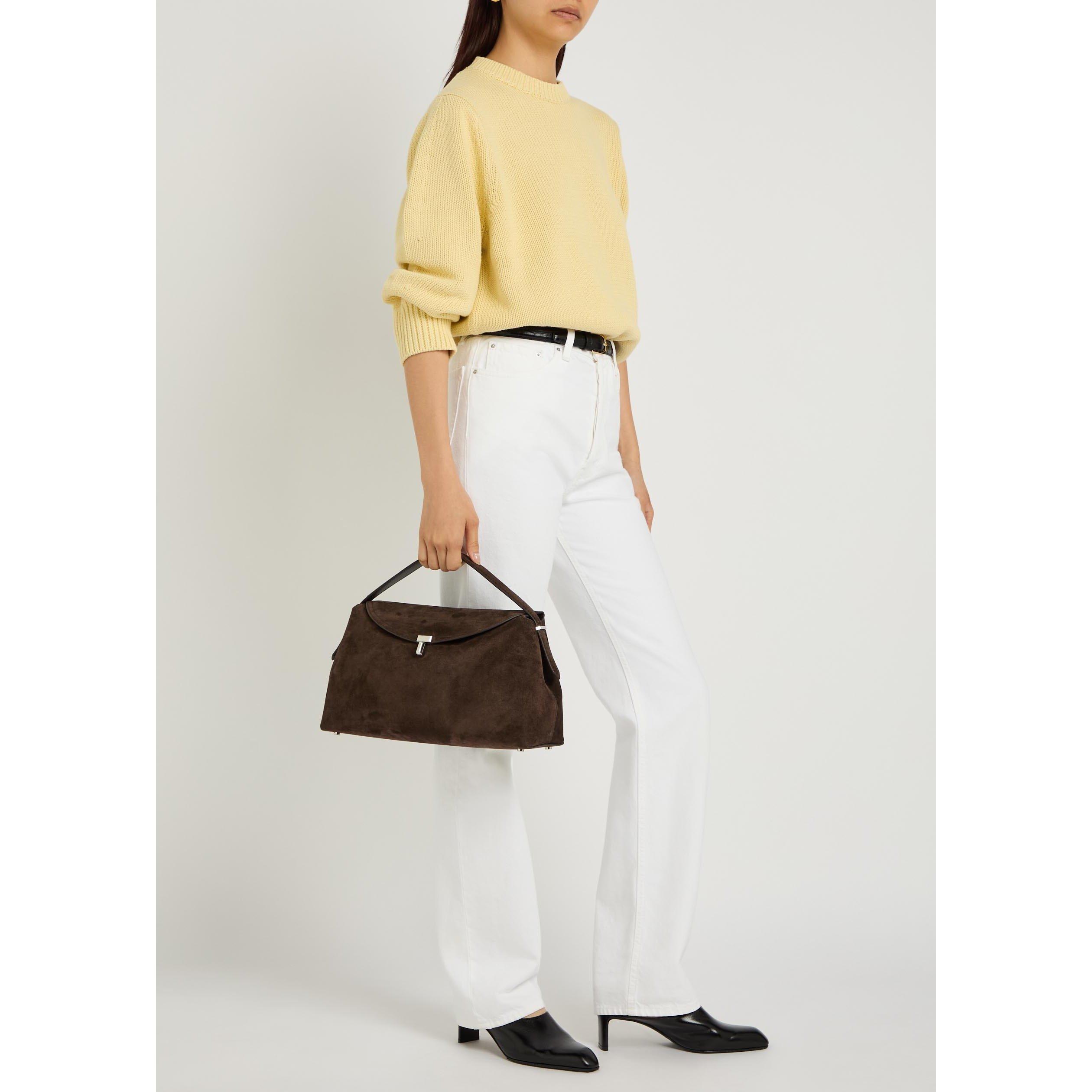 YELLOW - Toteme - Women's Cotton Oversized-Fit Crew-Neck Jumper - 5