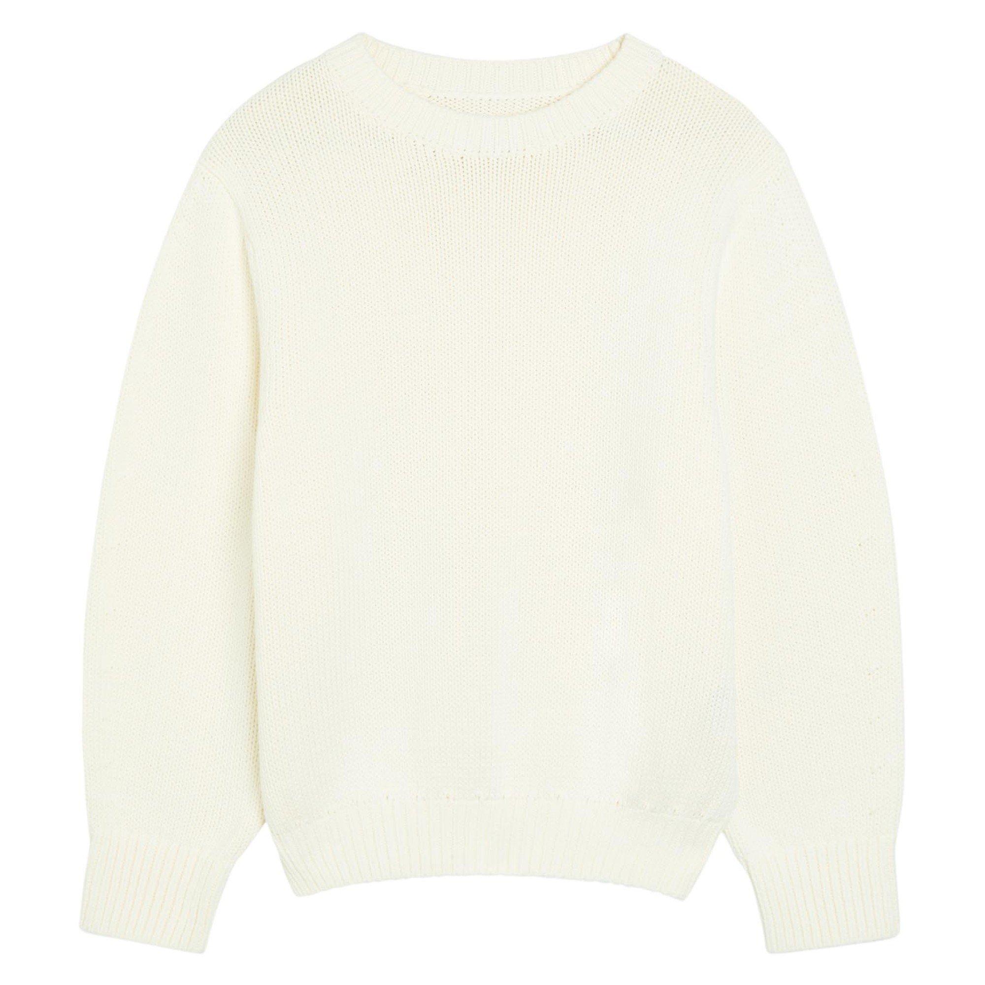 Women's Cotton Oversized-Fit Crew-Neck Jumper