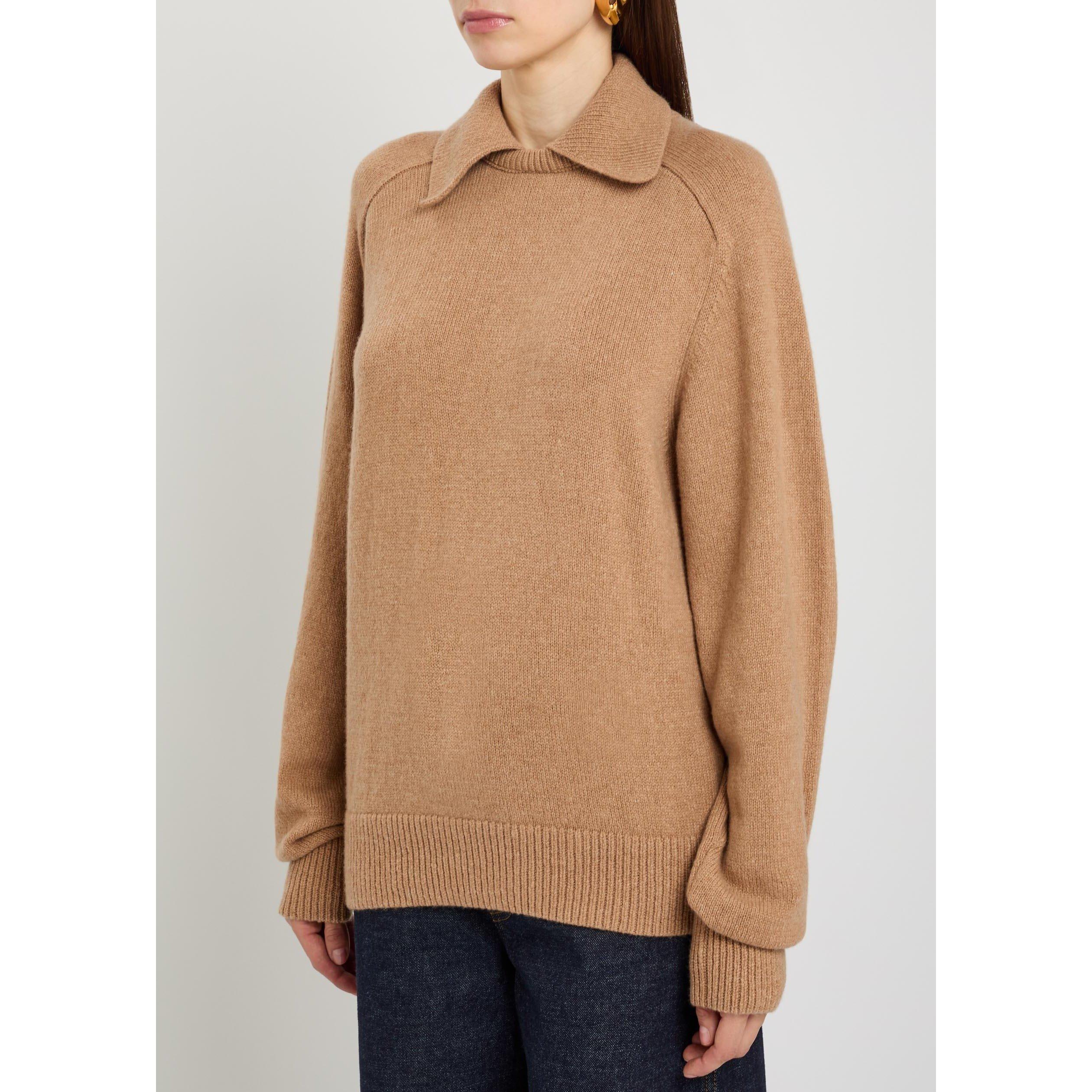 CAMEL - Khaite - Women's Jackson Wool Oversized-Fit Sweater - 2