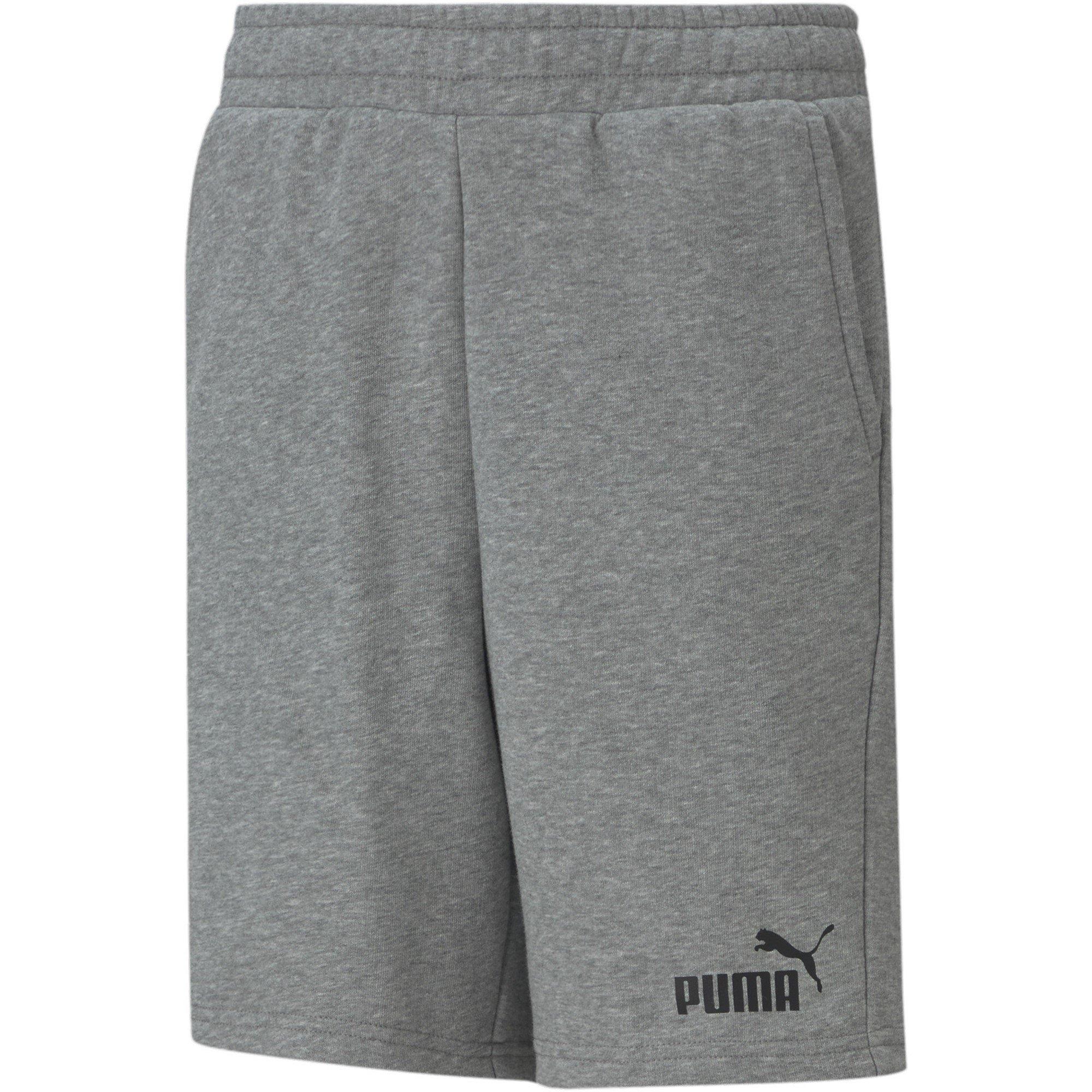 Grey Heather - Puma - Essentials Fleece Jogger Shorts - 1