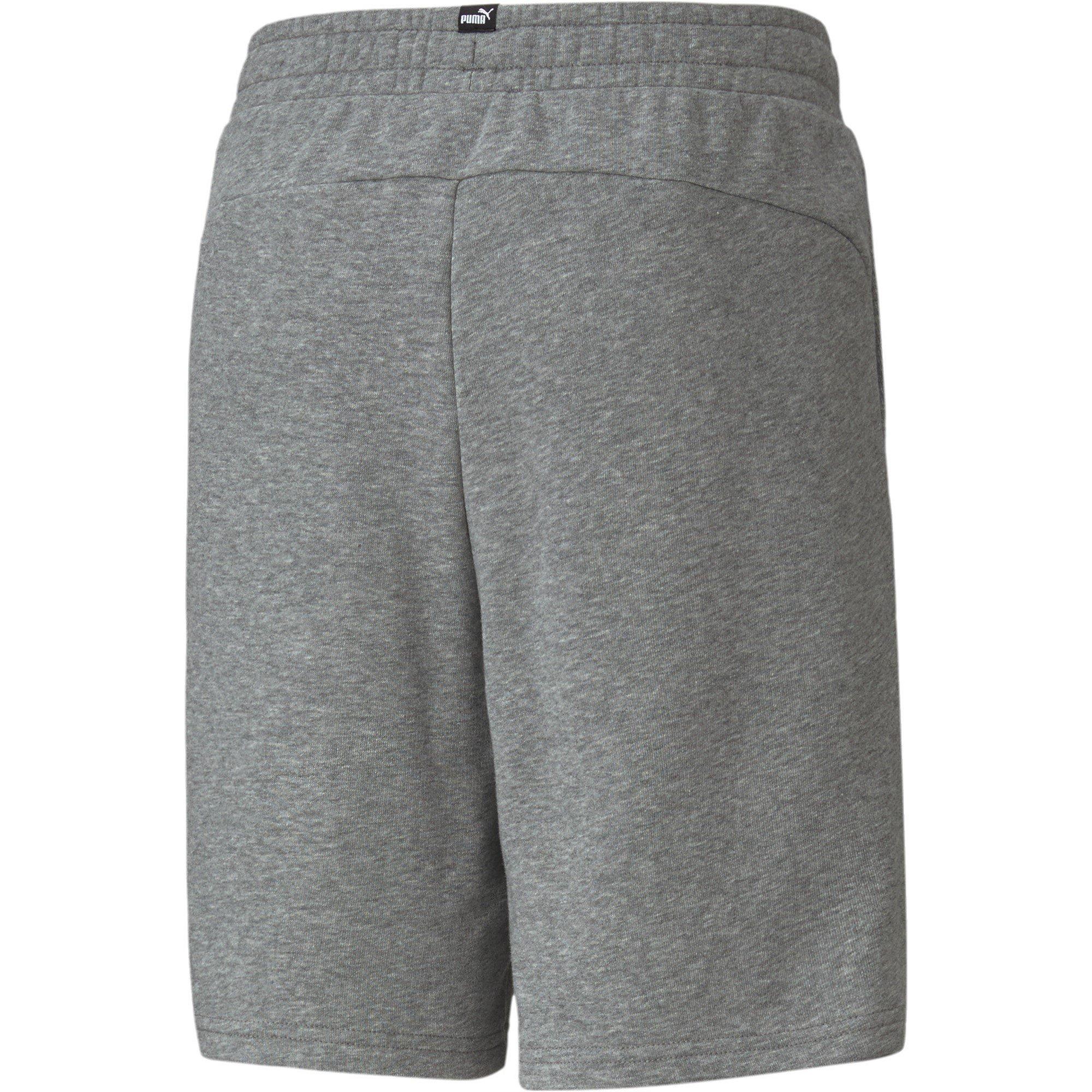 Grey Heather - Puma - Essentials Fleece Jogger Shorts - 2