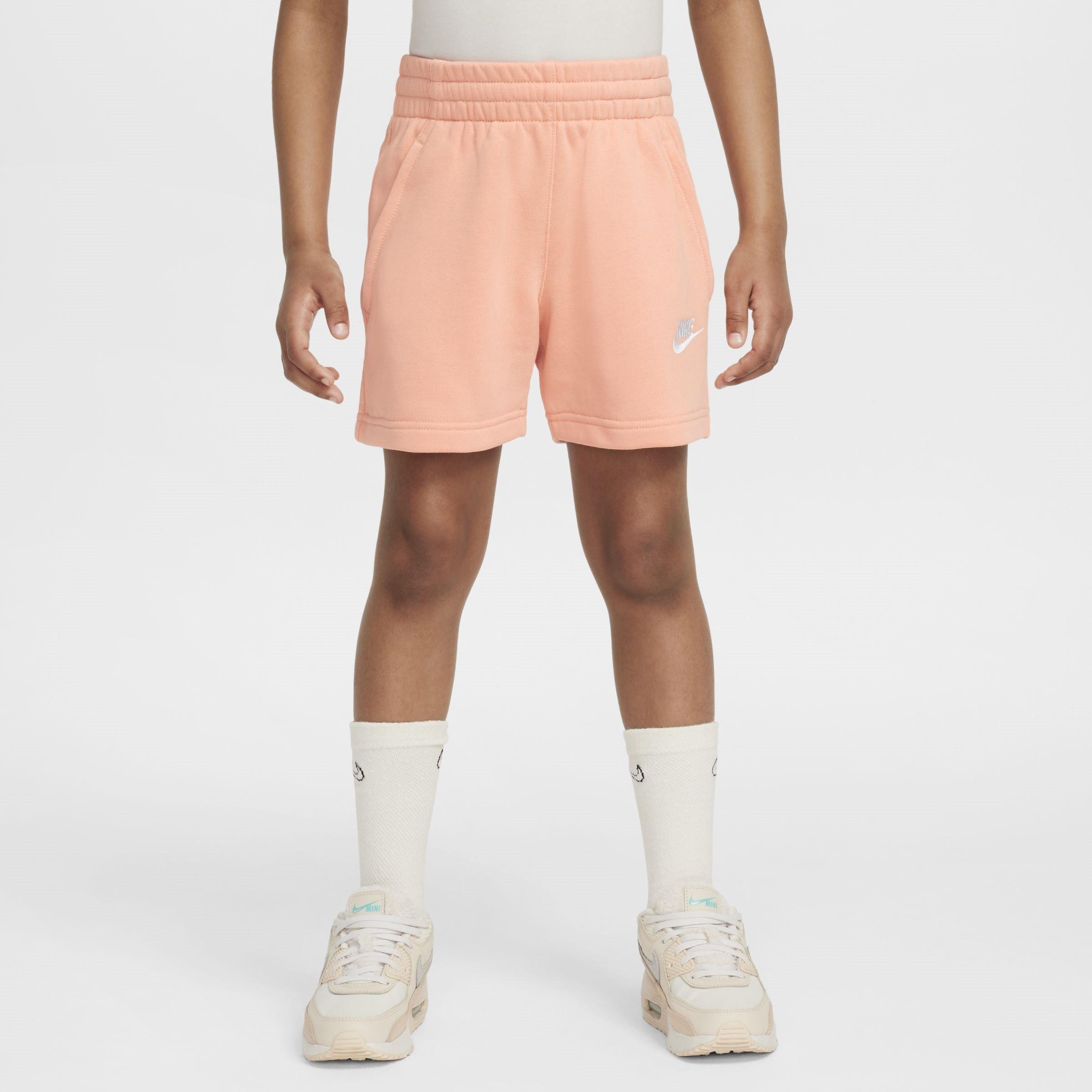 APRICOT AGATE/A - Nike - Sportswear Club Fleece Big Kids' (Girls') 5 French Terry Shorts - 3