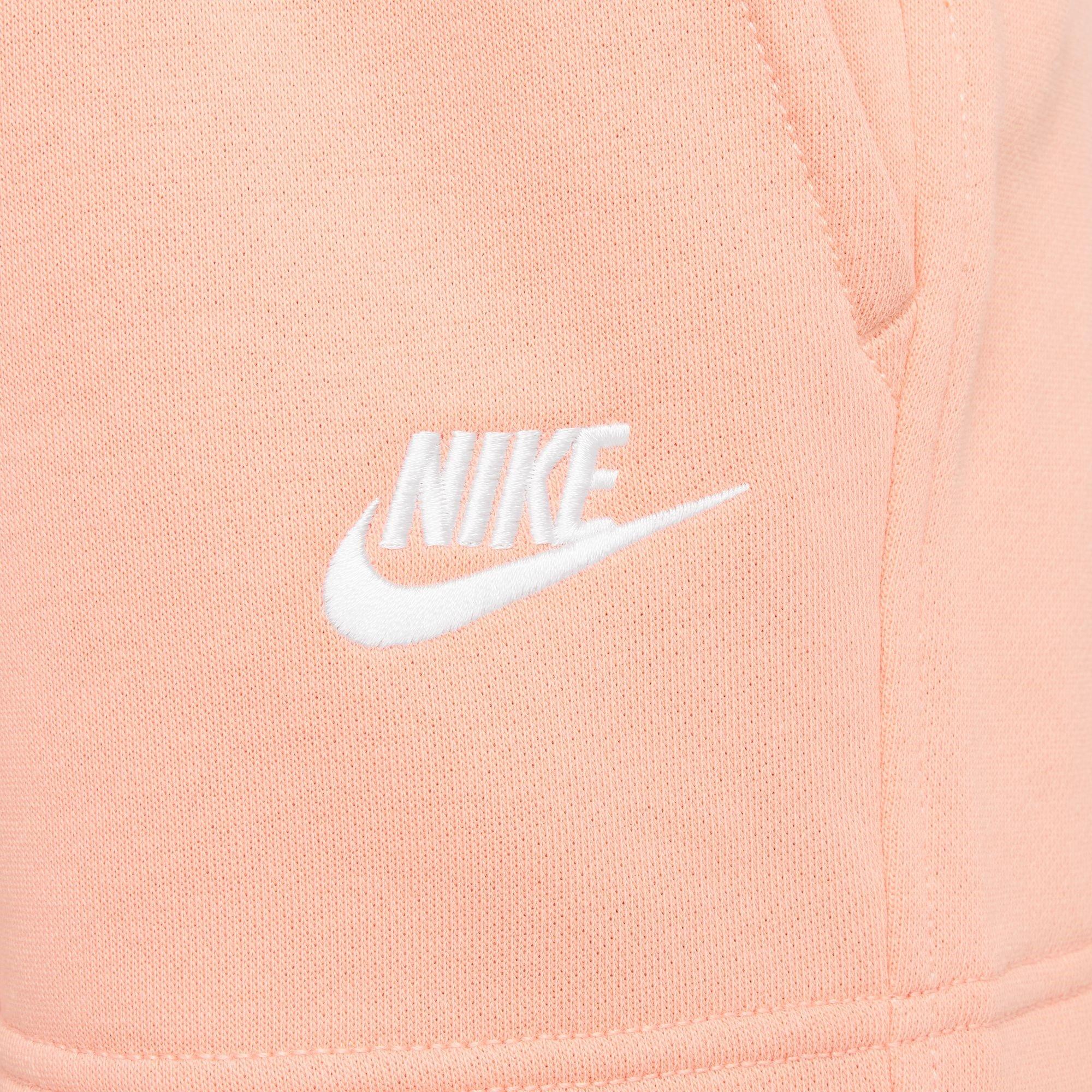 APRICOT AGATE/A - Nike - Sportswear Club Fleece Big Kids' (Girls') 5 French Terry Shorts - 6
