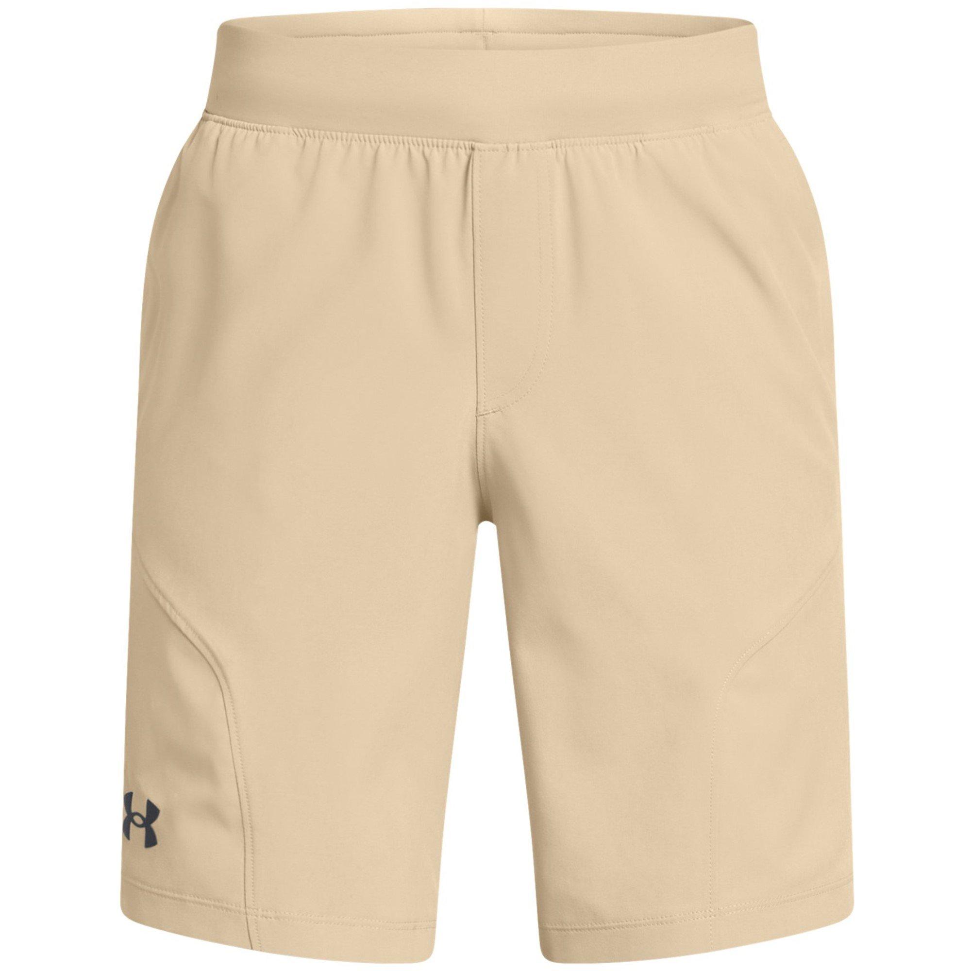 Under Armour Boys Unstoppable Shorts - Brown - 11-12 (L)
