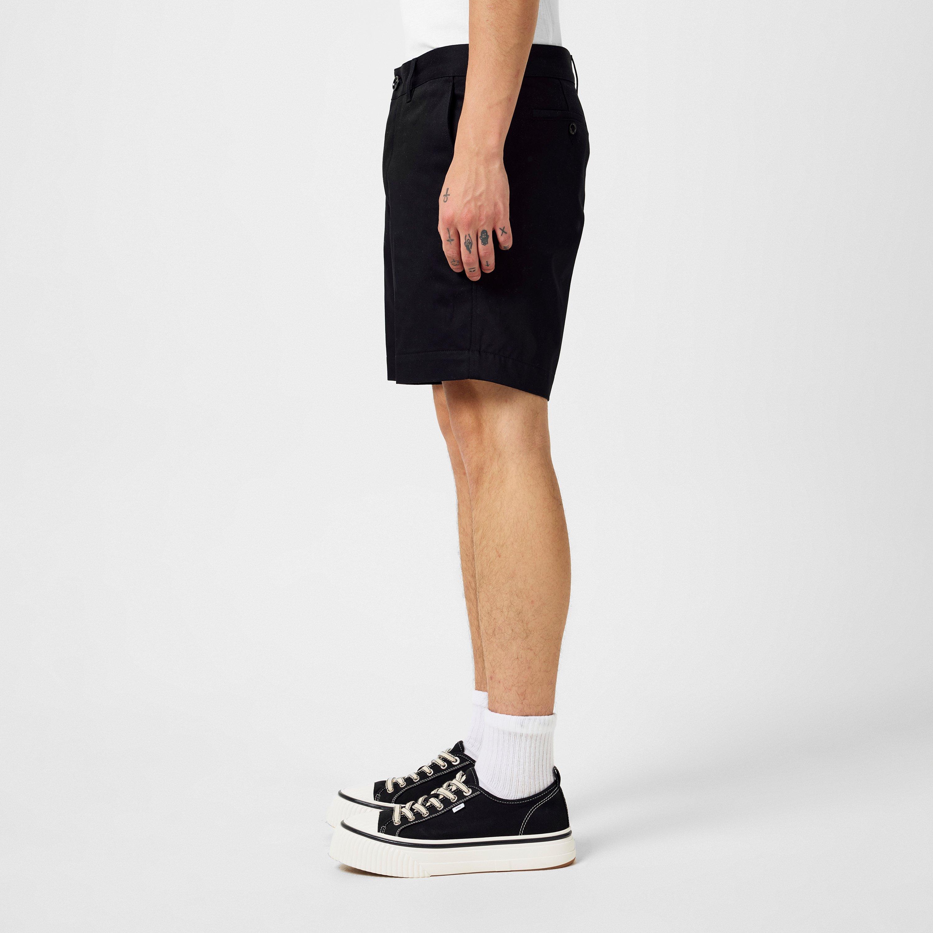 Black 001 - Ami Paris - Men's De Coeur Chino Shorts - 2