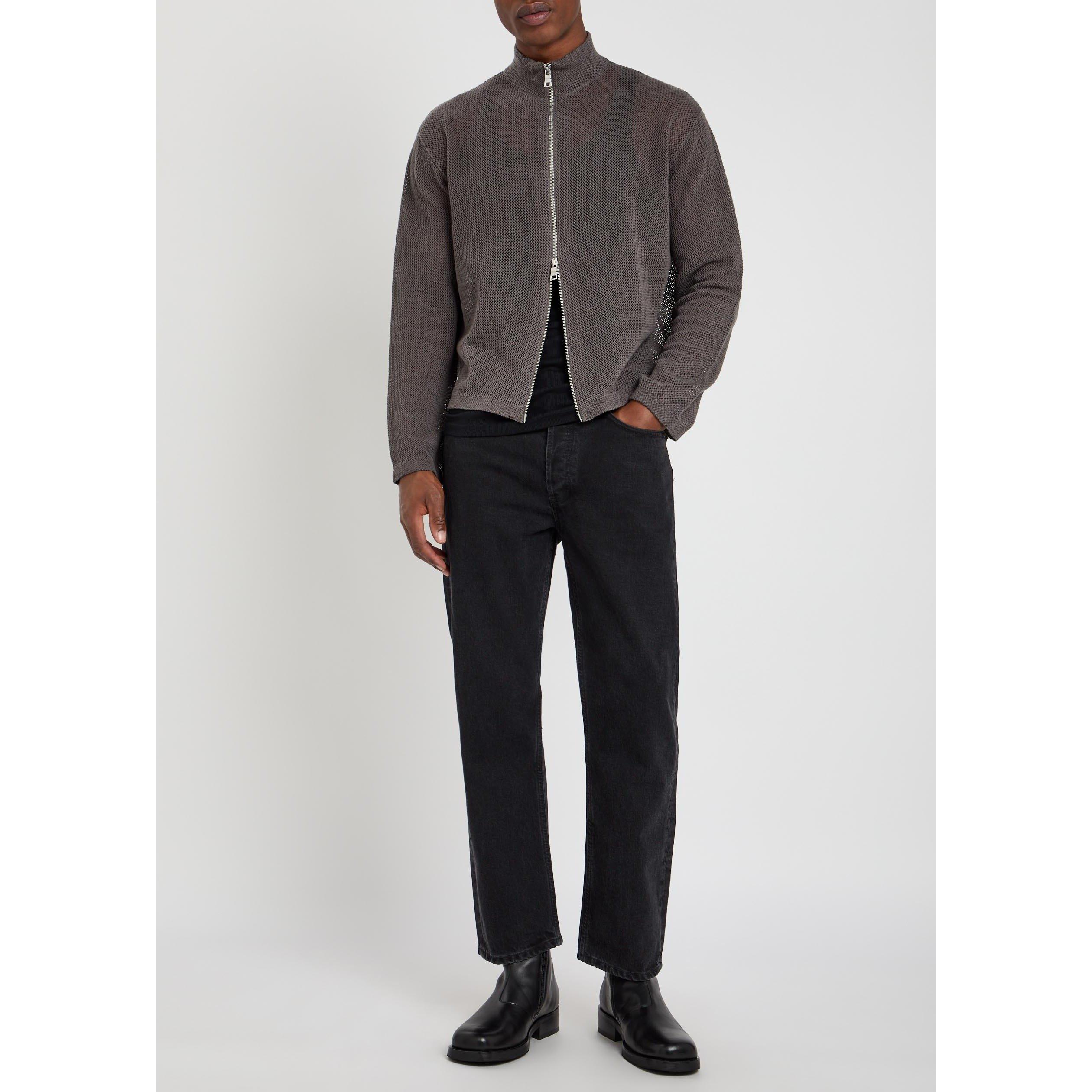 MKI | MKI LINEN LOOSE KNIT TRACK JAC | Flannels