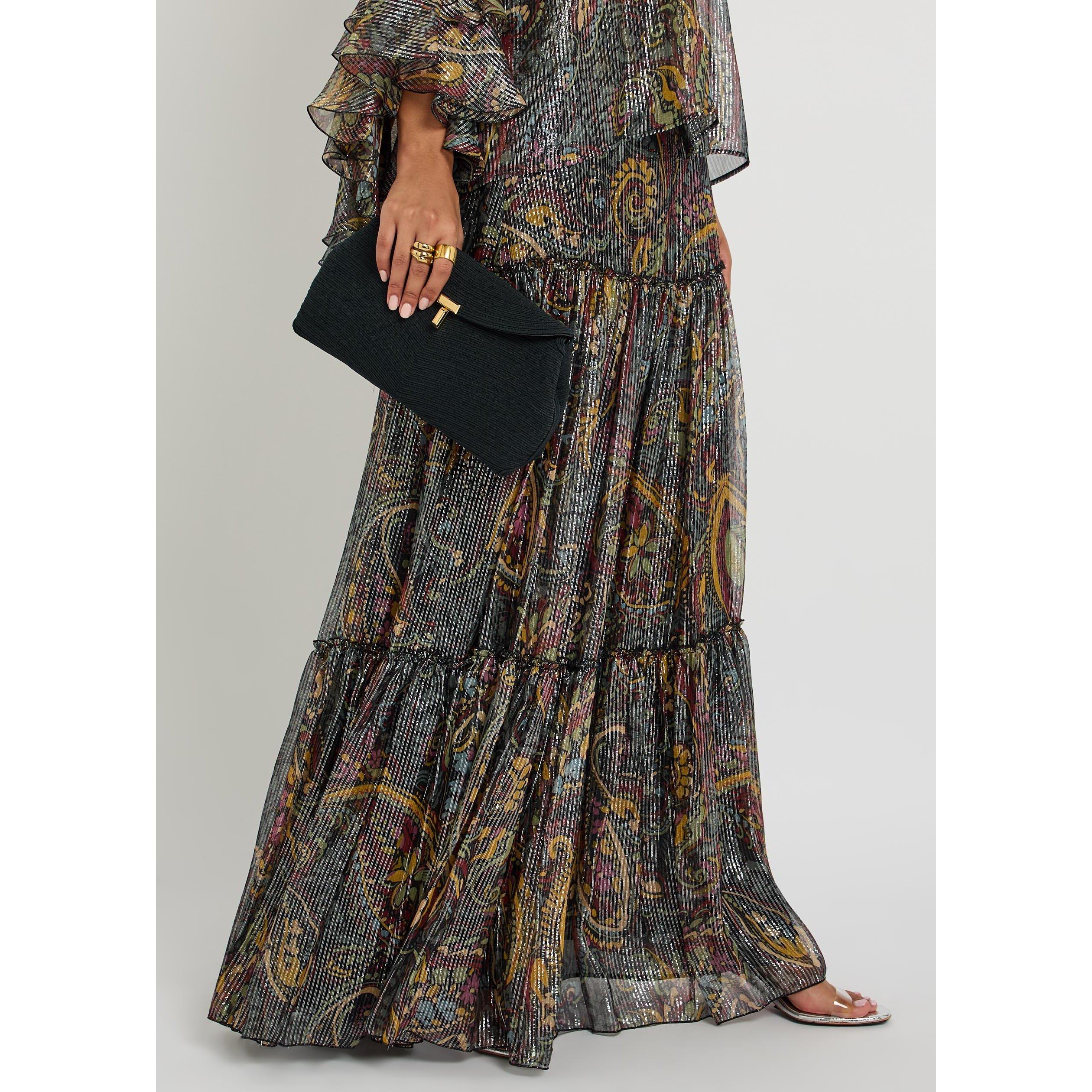 MULTICOLOURED - Etro - Women's Silk Paisley Maxi Skirt - 4