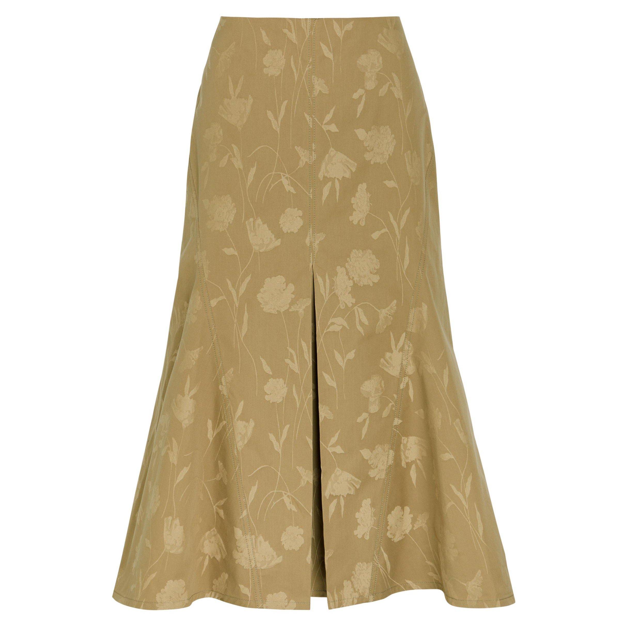 CAMEL - Erdem - POPPY COTTON JACQUARD FLUTED M - 1