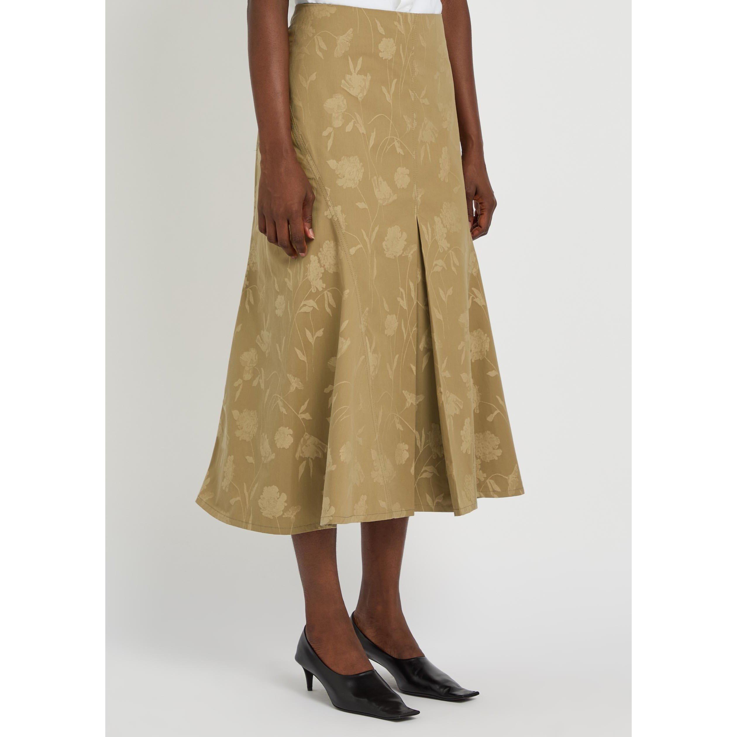 CAMEL - Erdem - POPPY COTTON JACQUARD FLUTED M - 2