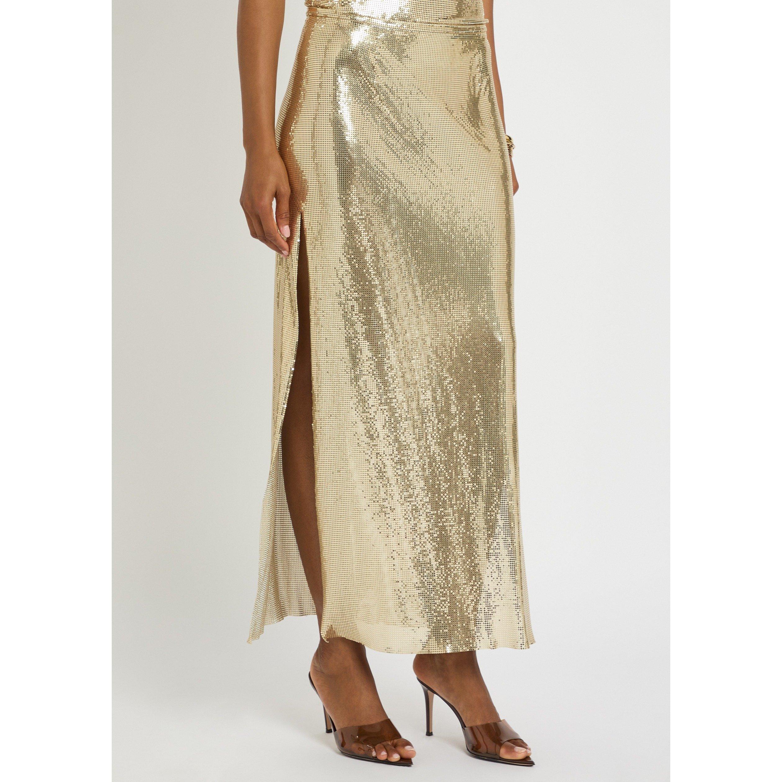 GOLD - Rabanne - Women's Chainmail Maxi Skirt - 2
