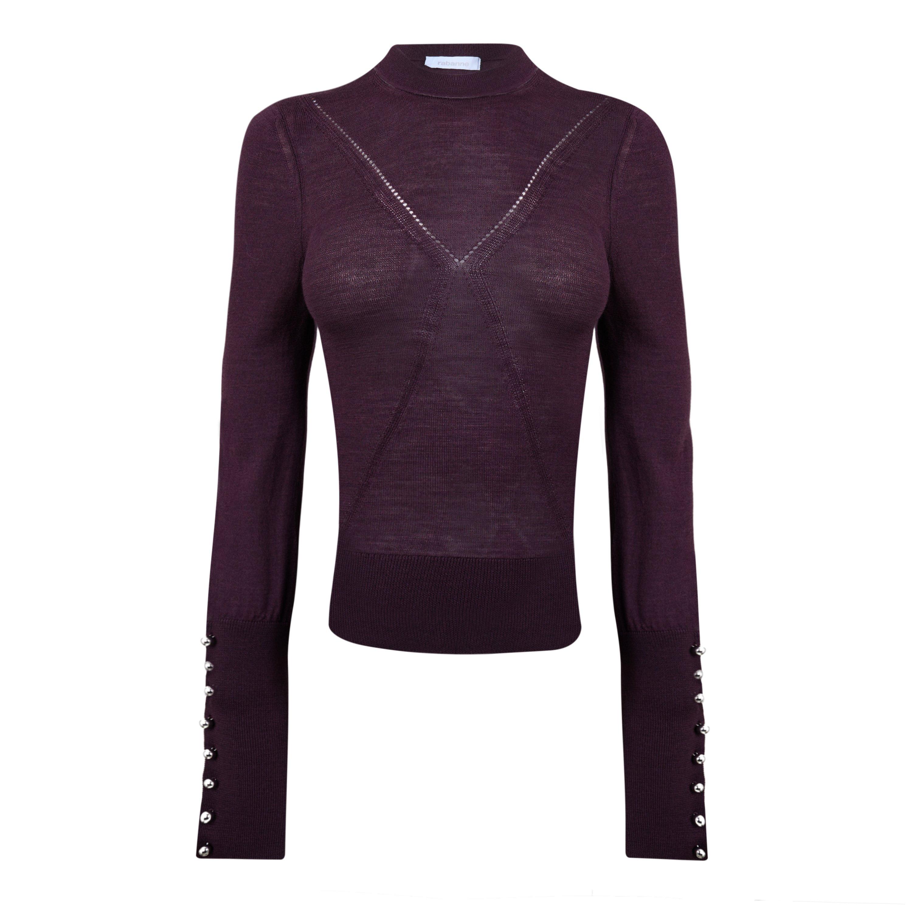 AUBERGINE - Rabanne - PULL/CARDIGAN - 1
