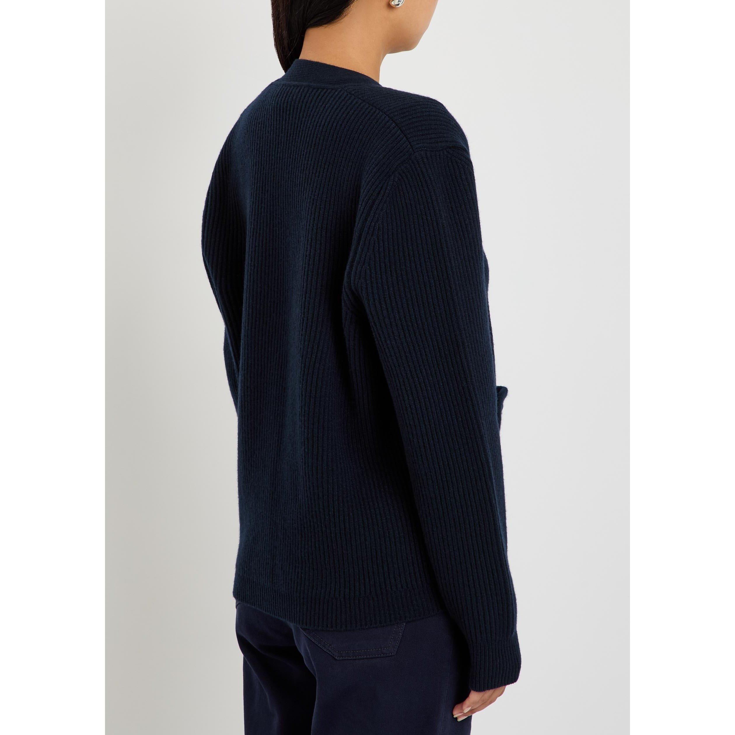 NAVY - Blaze Milano - HIGHLAND UDA V NECK CARDIGAN - 3
