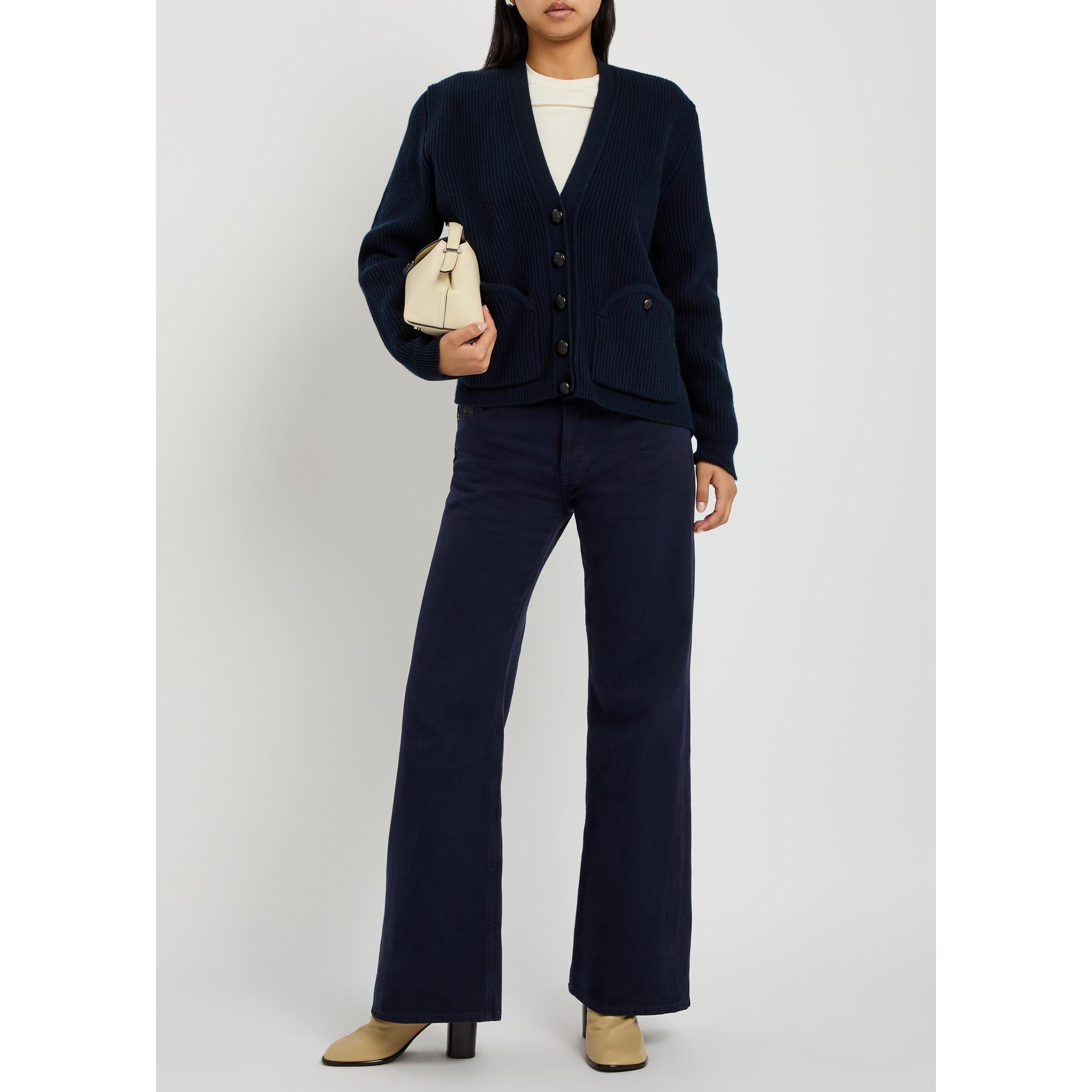 NAVY - Blaze Milano - HIGHLAND UDA V NECK CARDIGAN - 5
