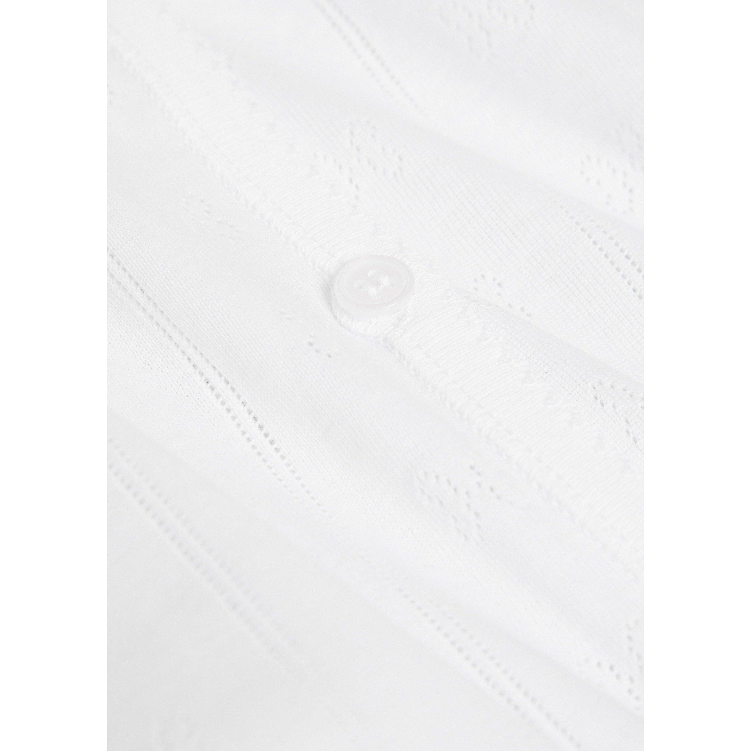 WHITE - Ganni - T Compact Pointelle Rib Top - 4