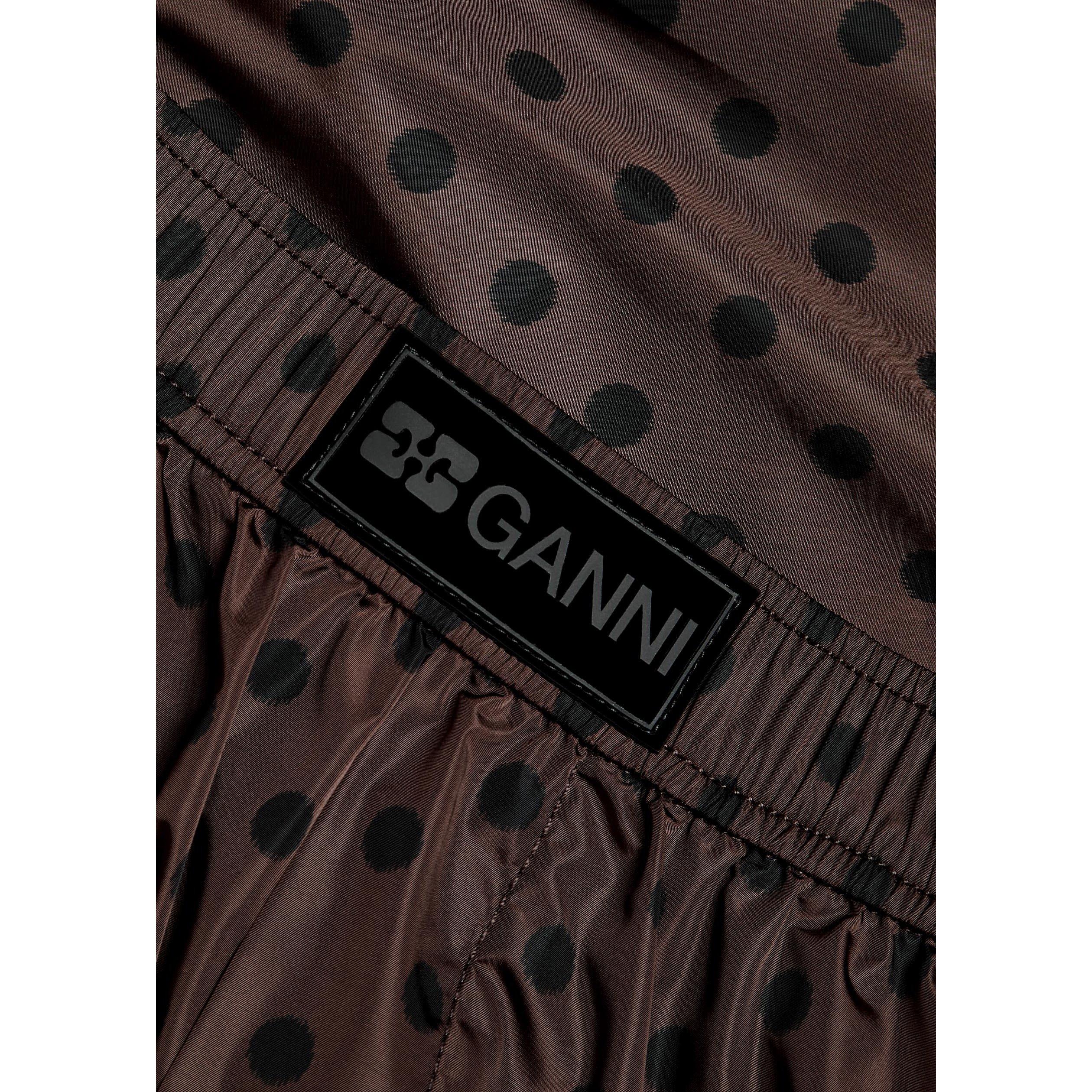 BROWN - Ganni - SH Printed Flyweight Boxer - 4
