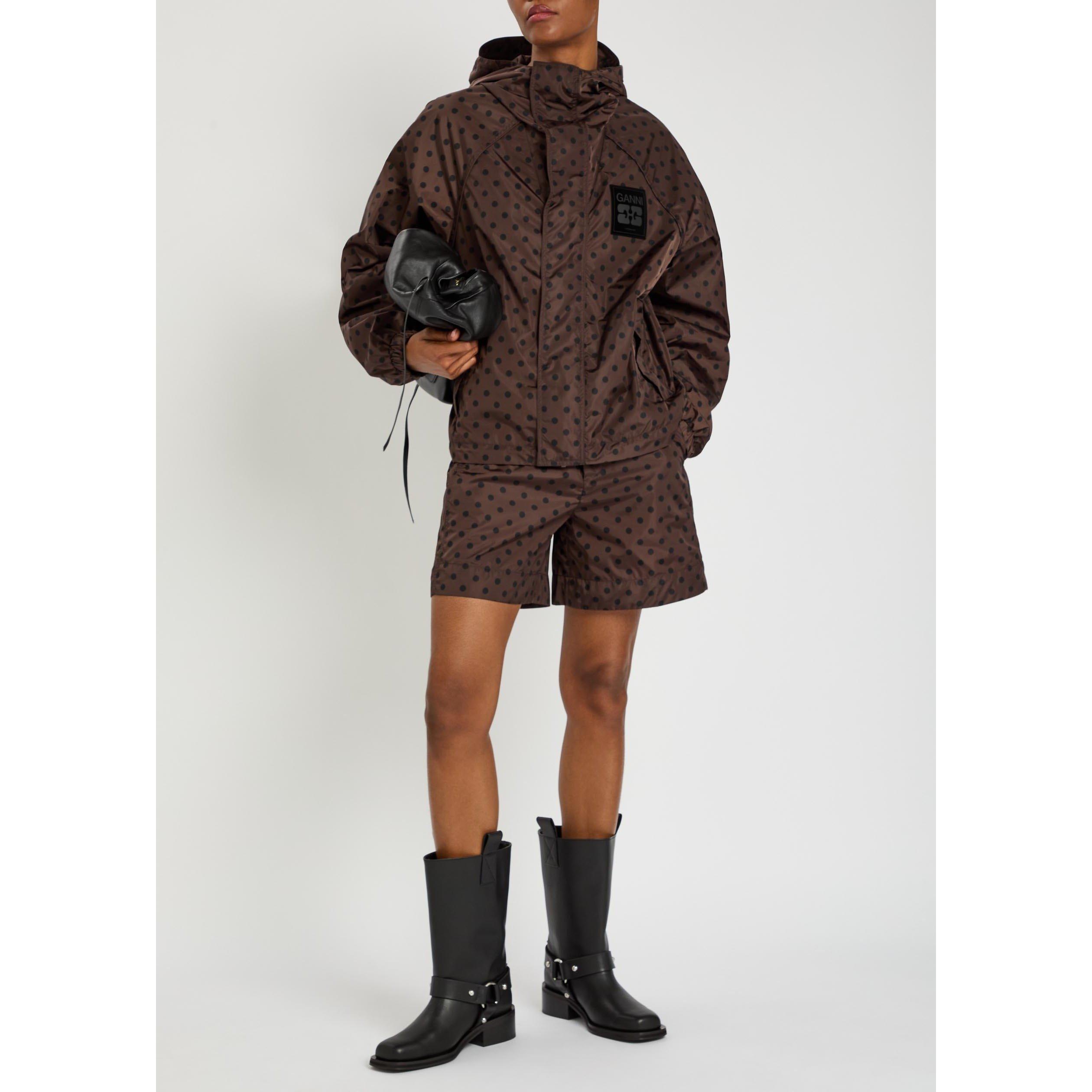 BROWN - Ganni - SH Printed Flyweight Boxer - 5