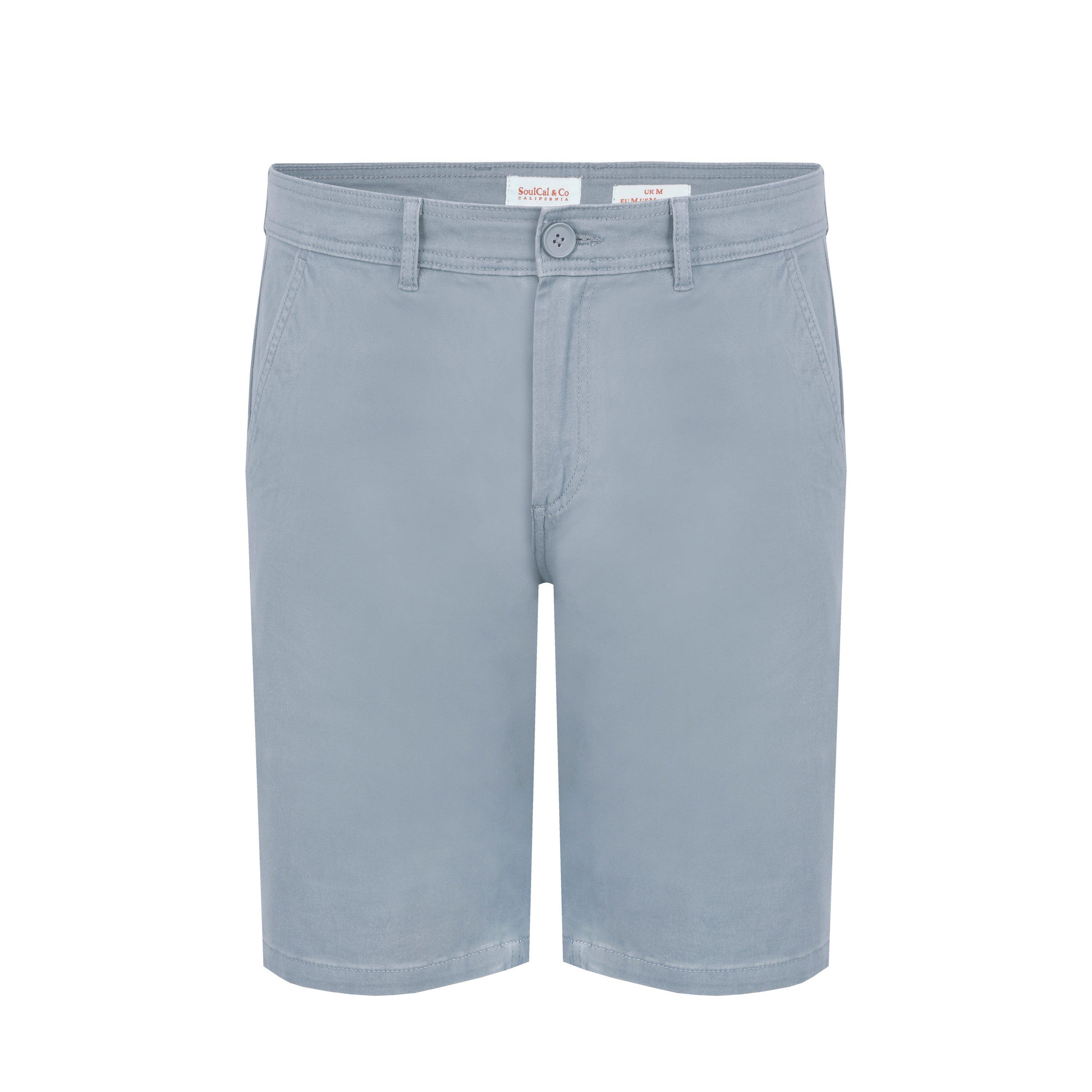 Soulcal Men's Chino Short - Lt Grey - S