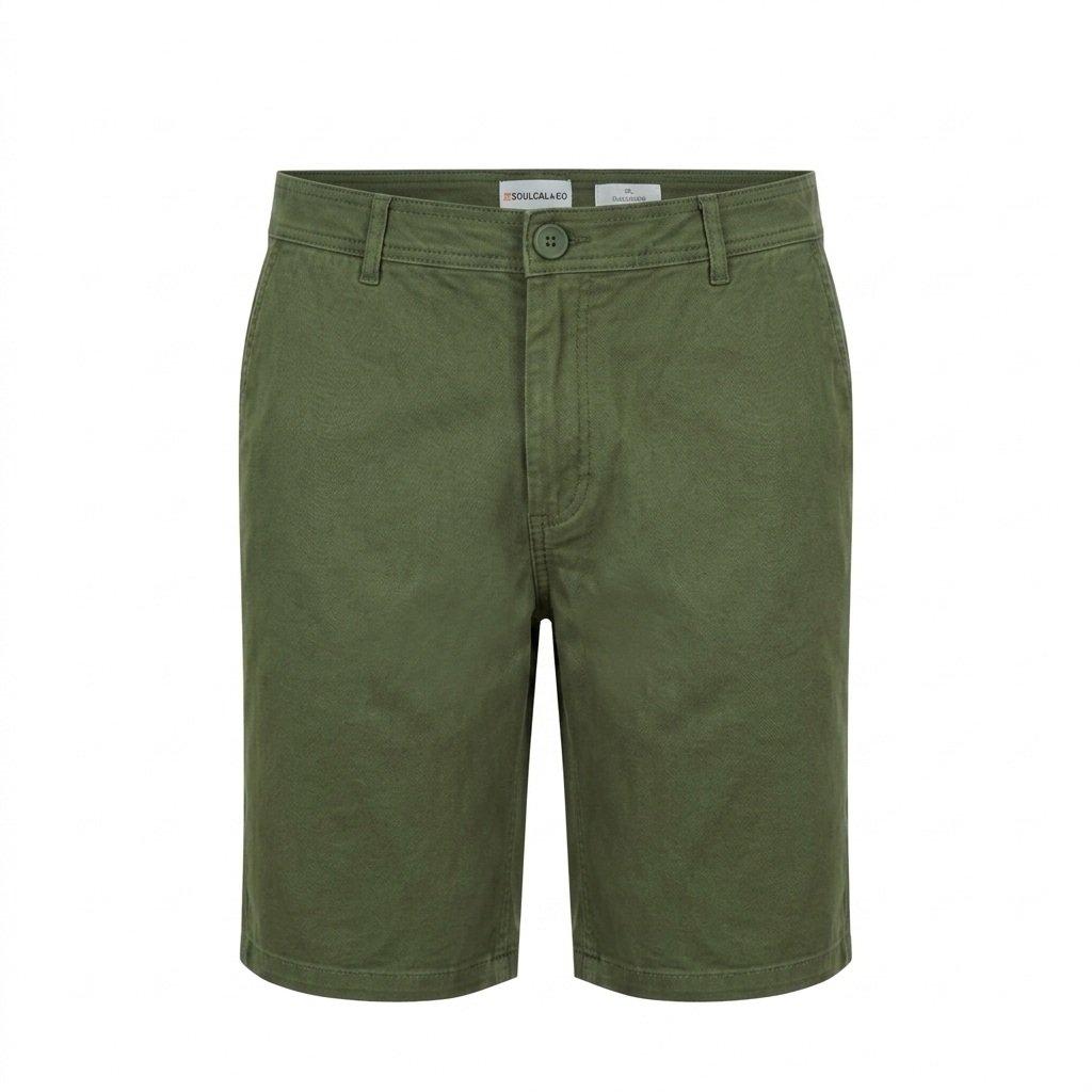 Soulcal Men's Chino Short - Khaki - L