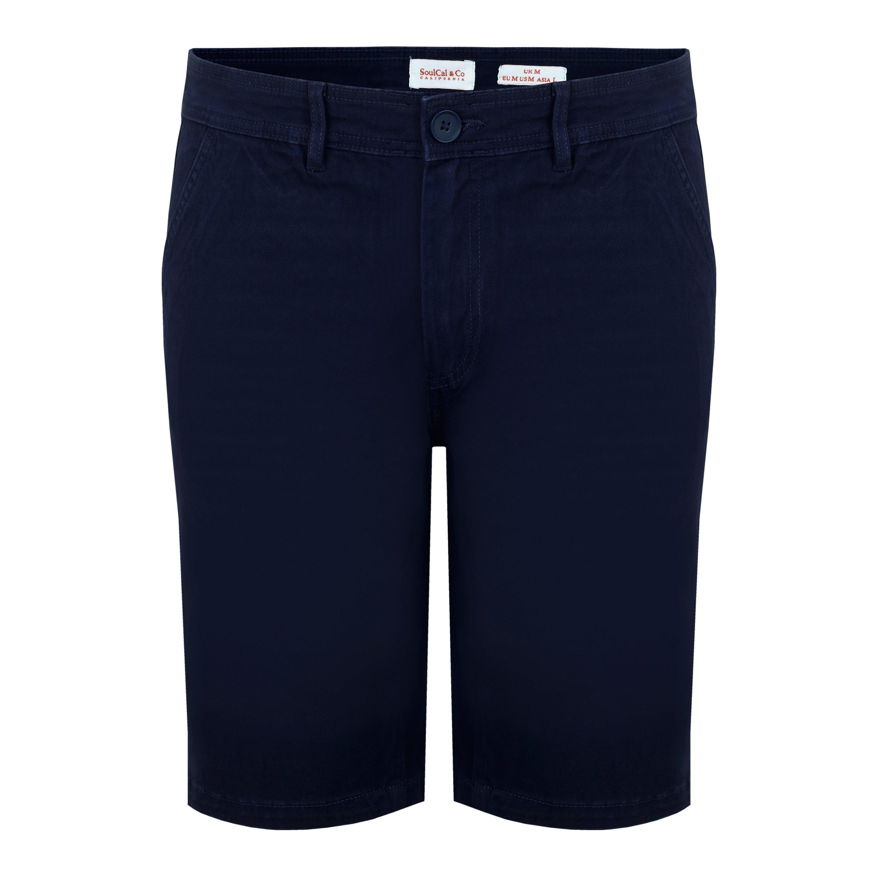 Soulcal Men's Chino Short - Navy - 2XL