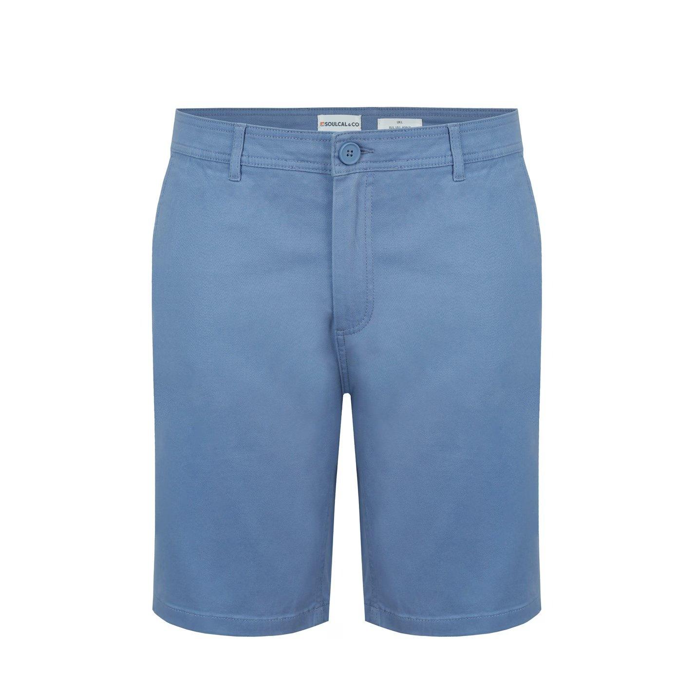 Soulcal Men's Chino Short - Light Blue - S