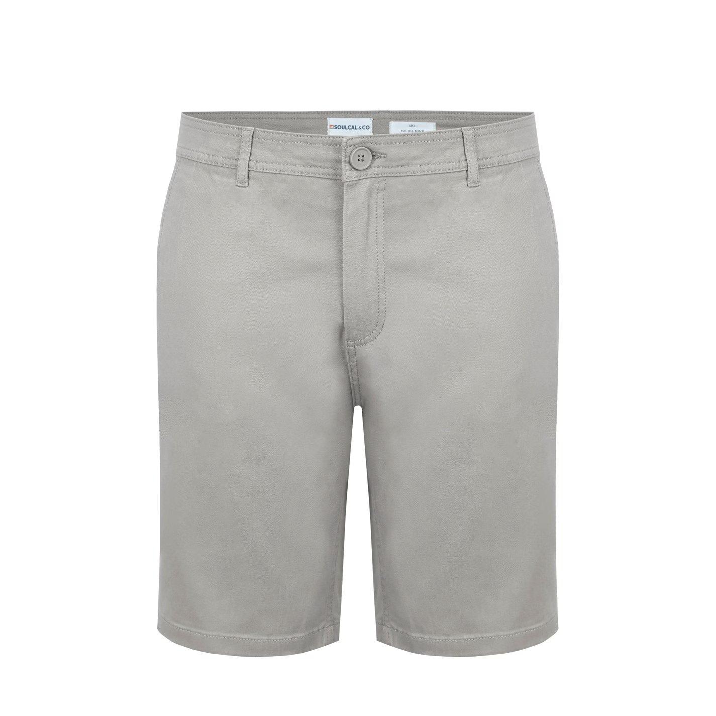 Soulcal Men's Chino Short - Stone - S