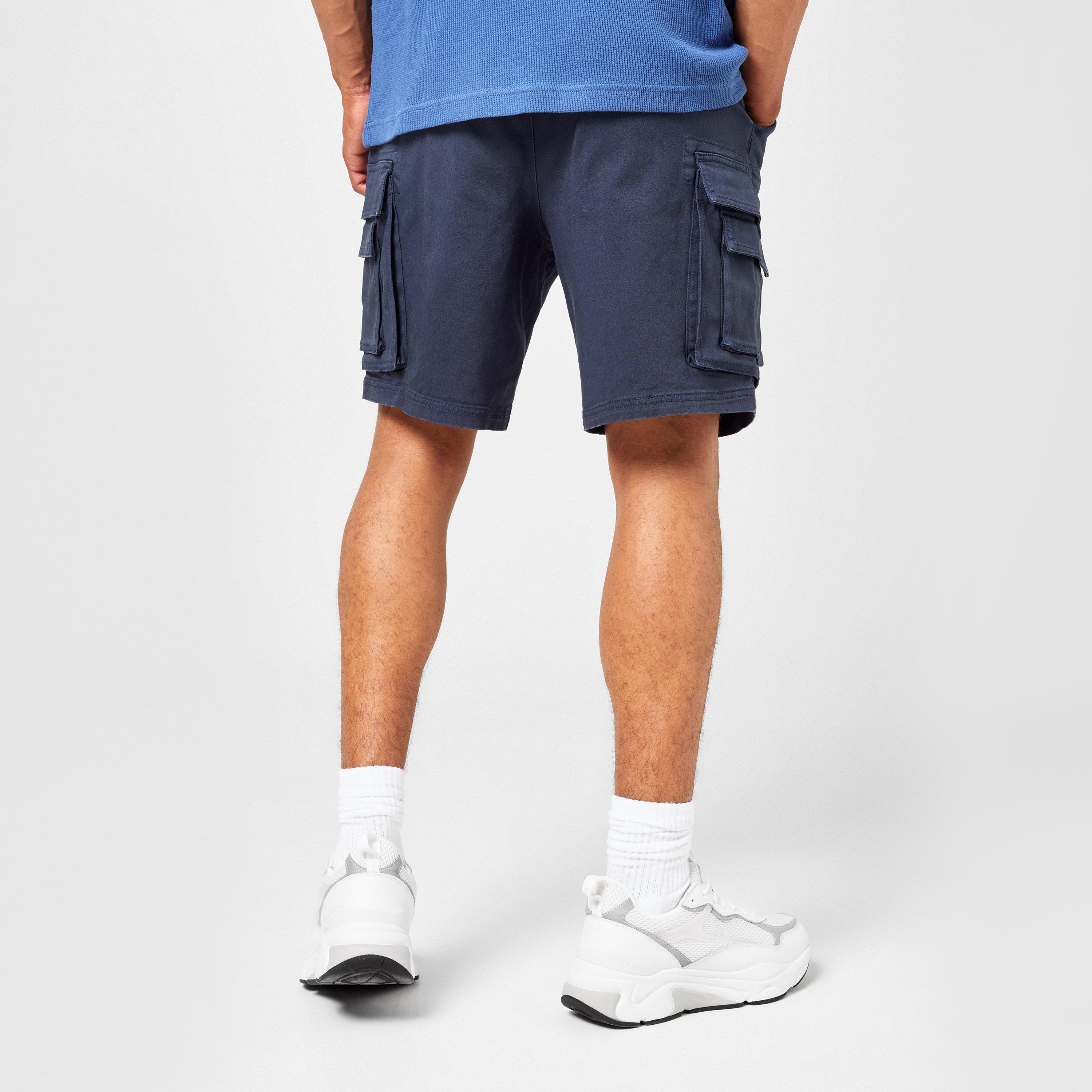 Navy - Jack Wills - Pull On Cargo Shorts - 2