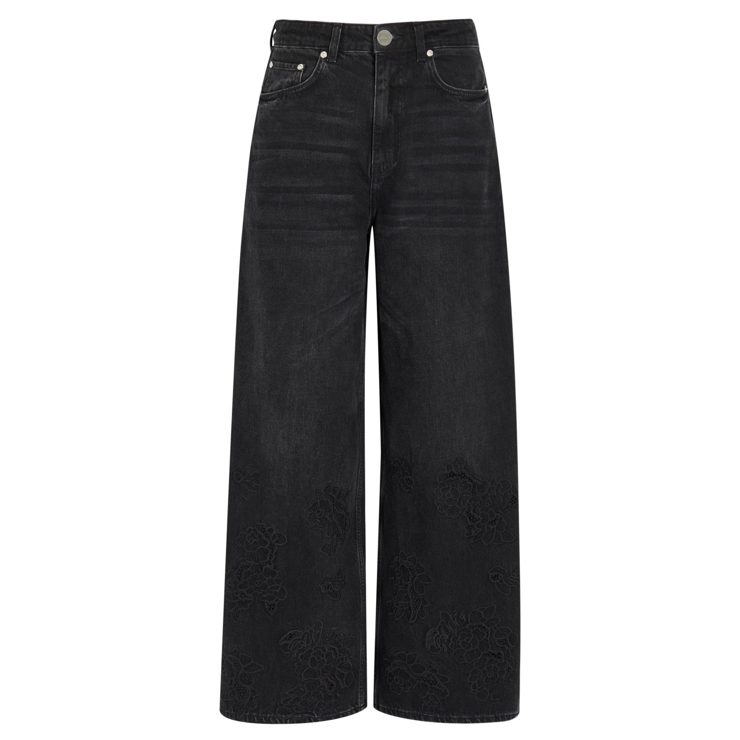 BLACK - Ganni - J Broderie Anglaise Lari