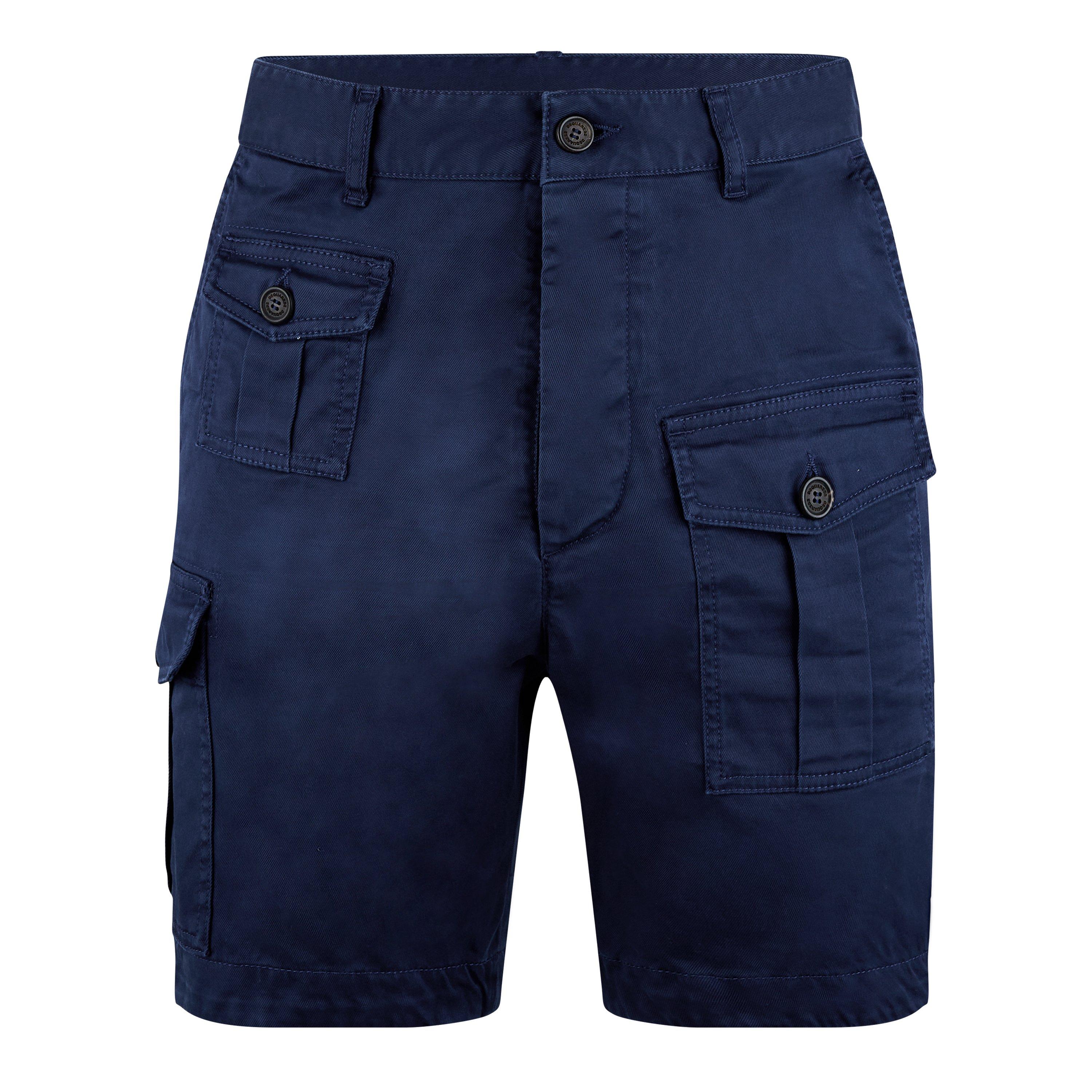Navy Blue - DSquared2 - Sexy Cargo Shorts - 1