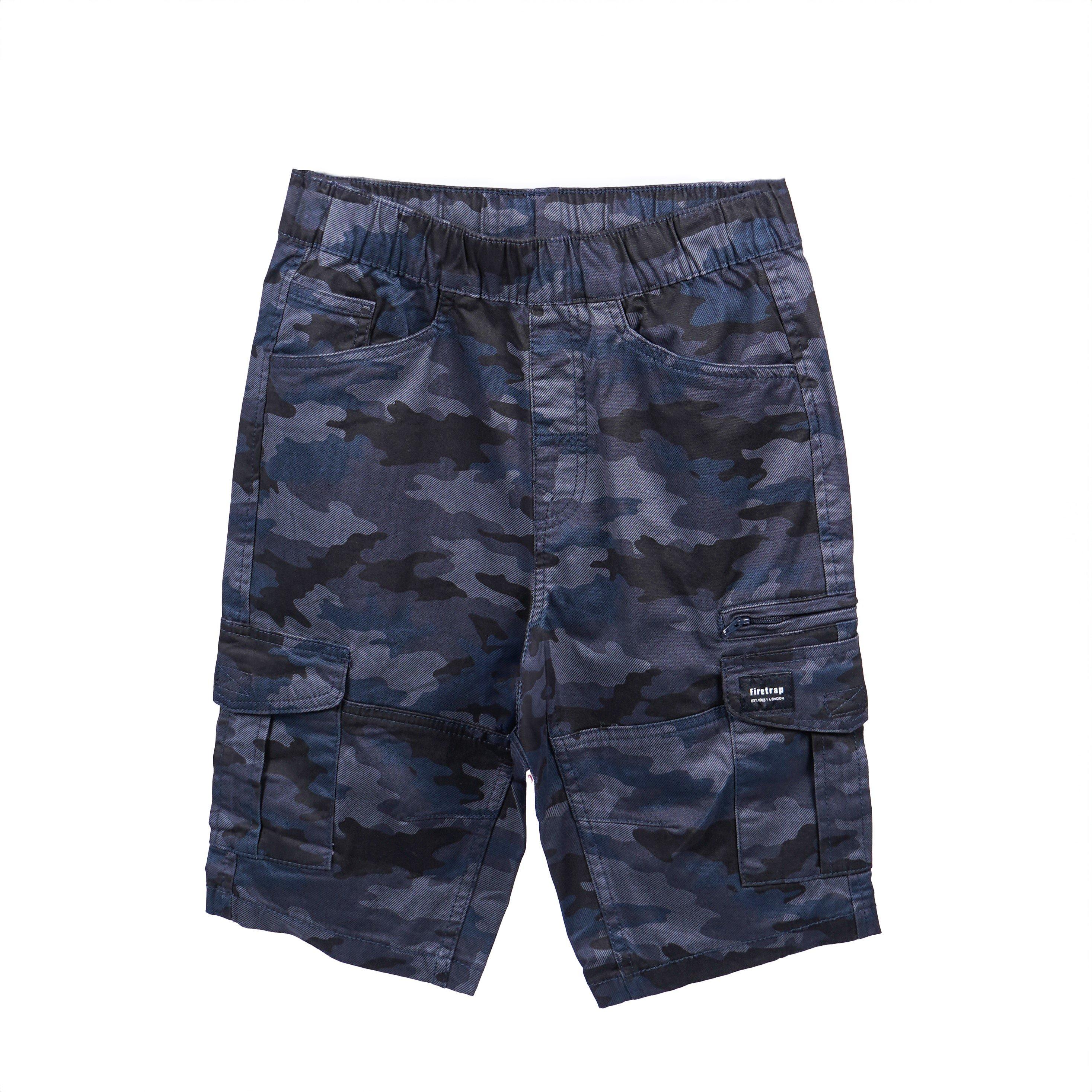Navy Camo - Firetrap - Cargo Shorts Juniors - 1