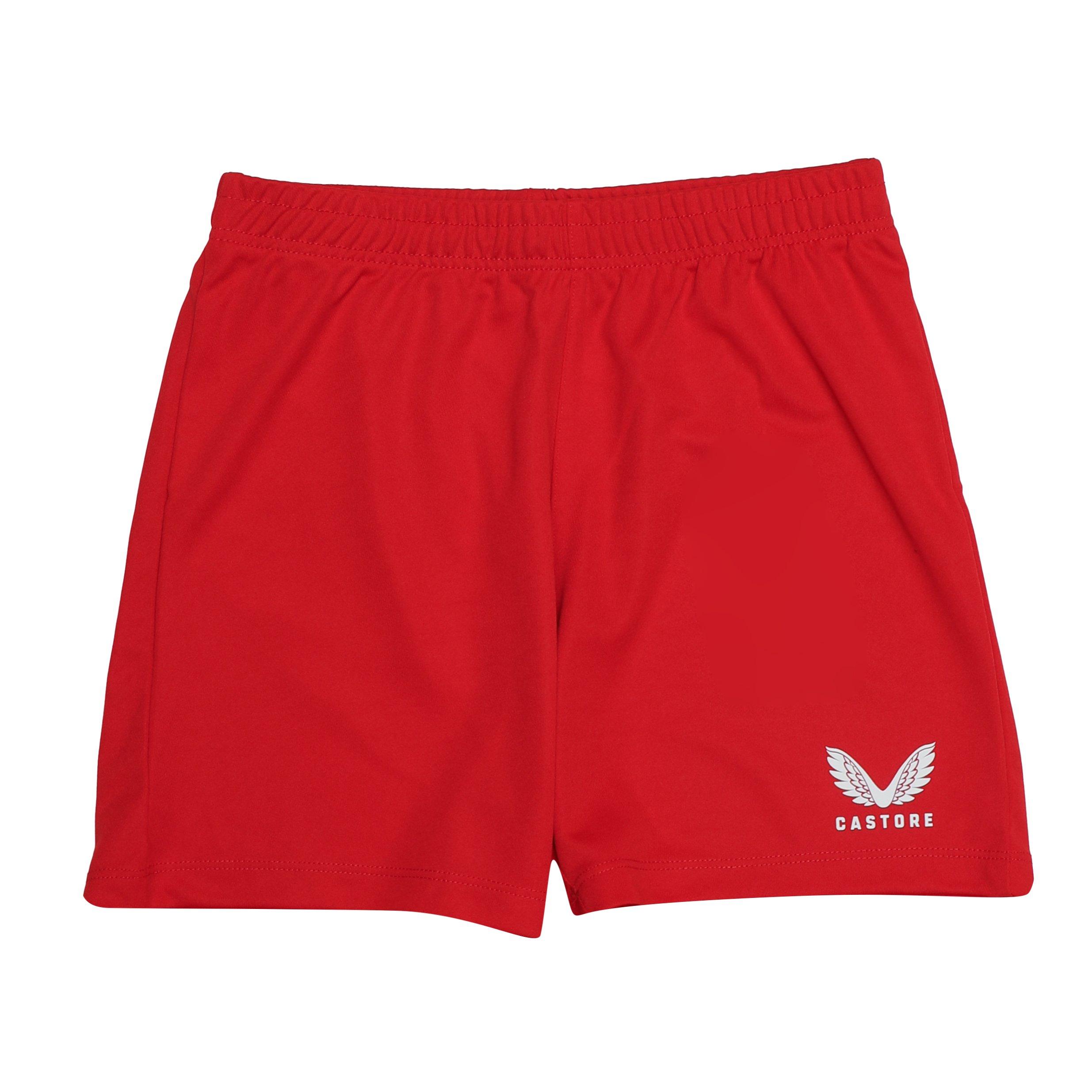 Castore Boys Performance Gym Shorts - Red - 11-12 (L)