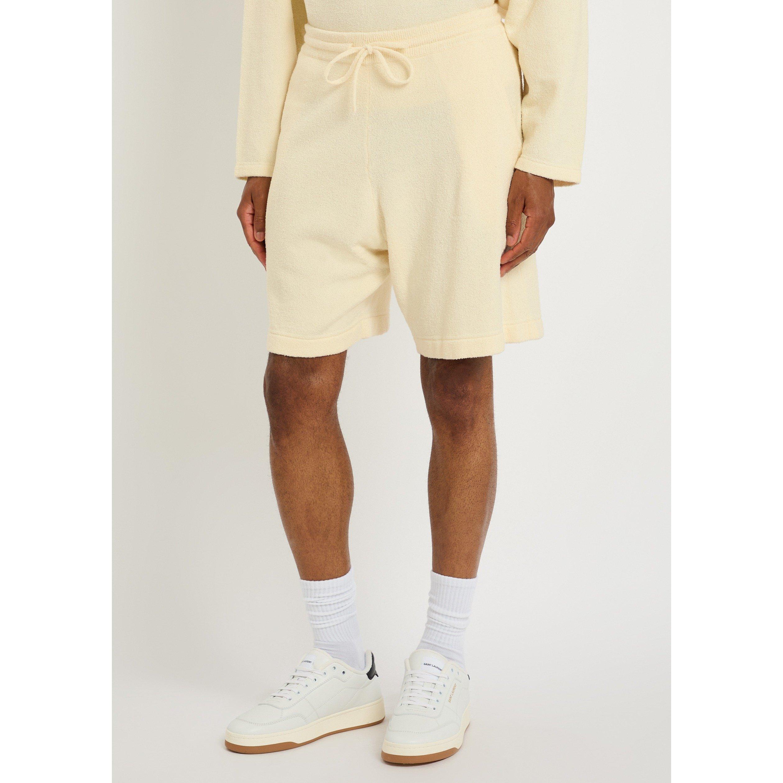 IVORY - PICANTE - Men's Boucle Cotton Knitted Shorts - 2