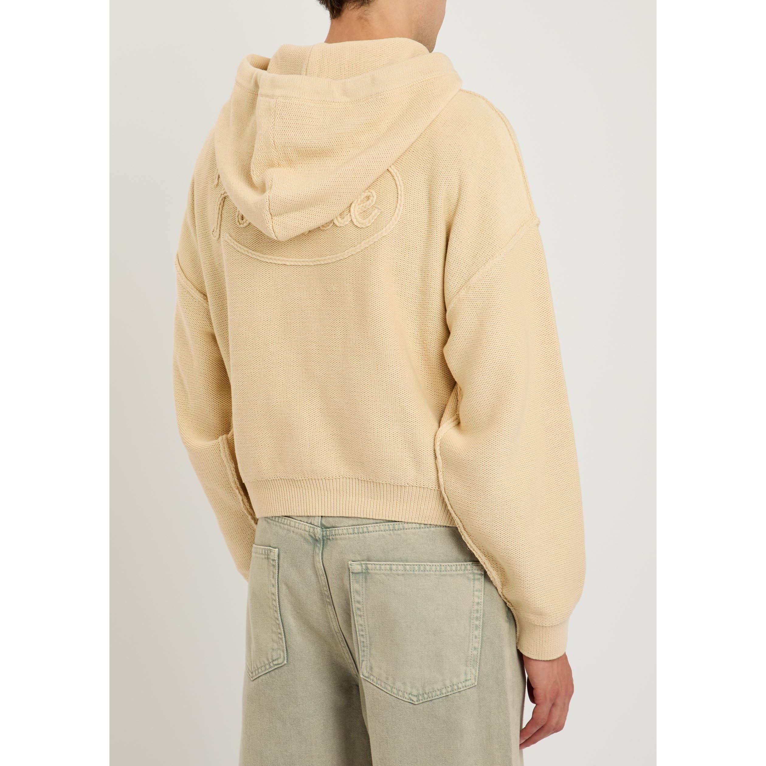 SAND - PICANTE - Men's Senna Cotton Relaxed-Fit Knitted Hoodie - 3