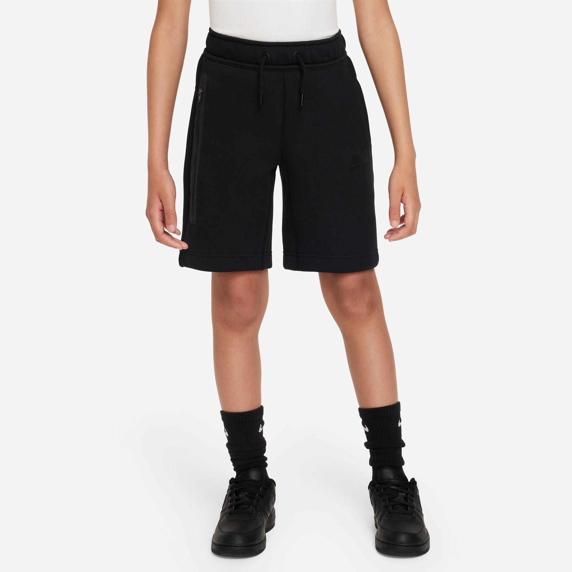 Black - Nike - Tech Fleece Big Kids' (Boys') Shorts - 3