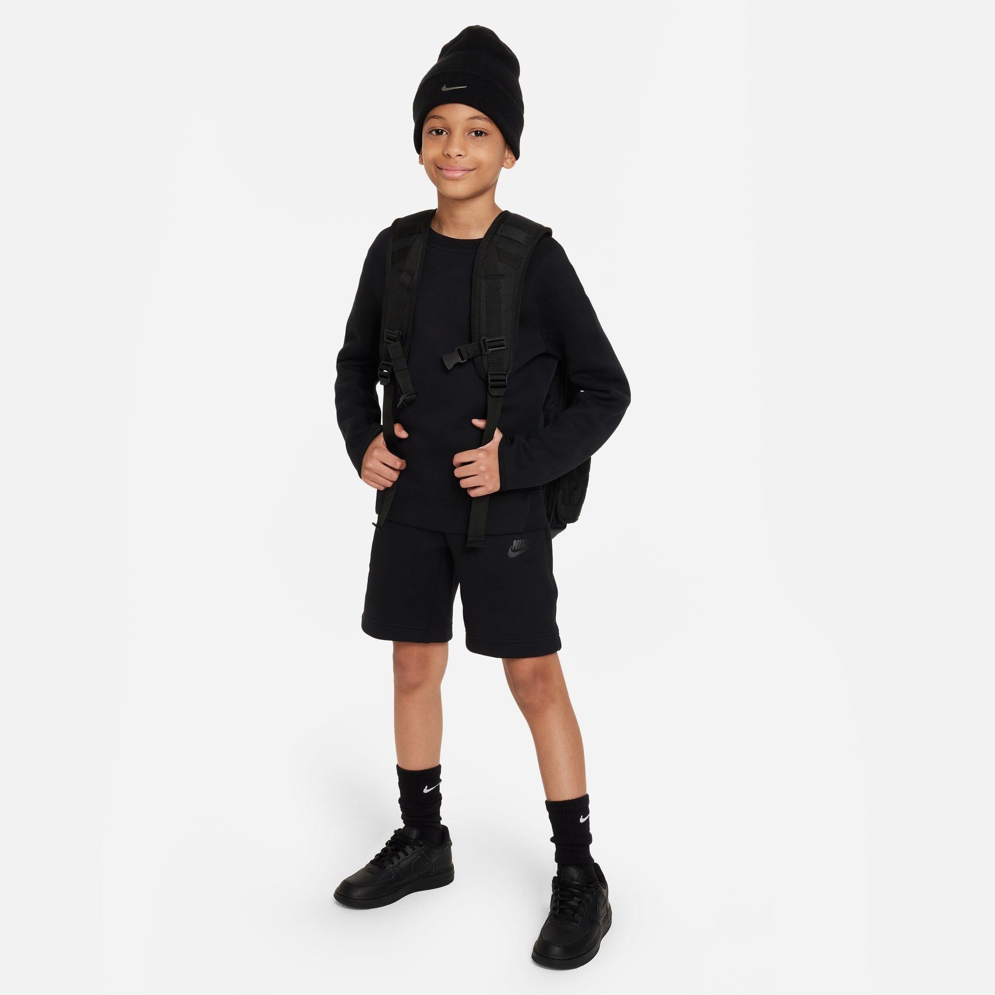 Black - Nike - Tech Fleece Big Kids' (Boys') Shorts - 7