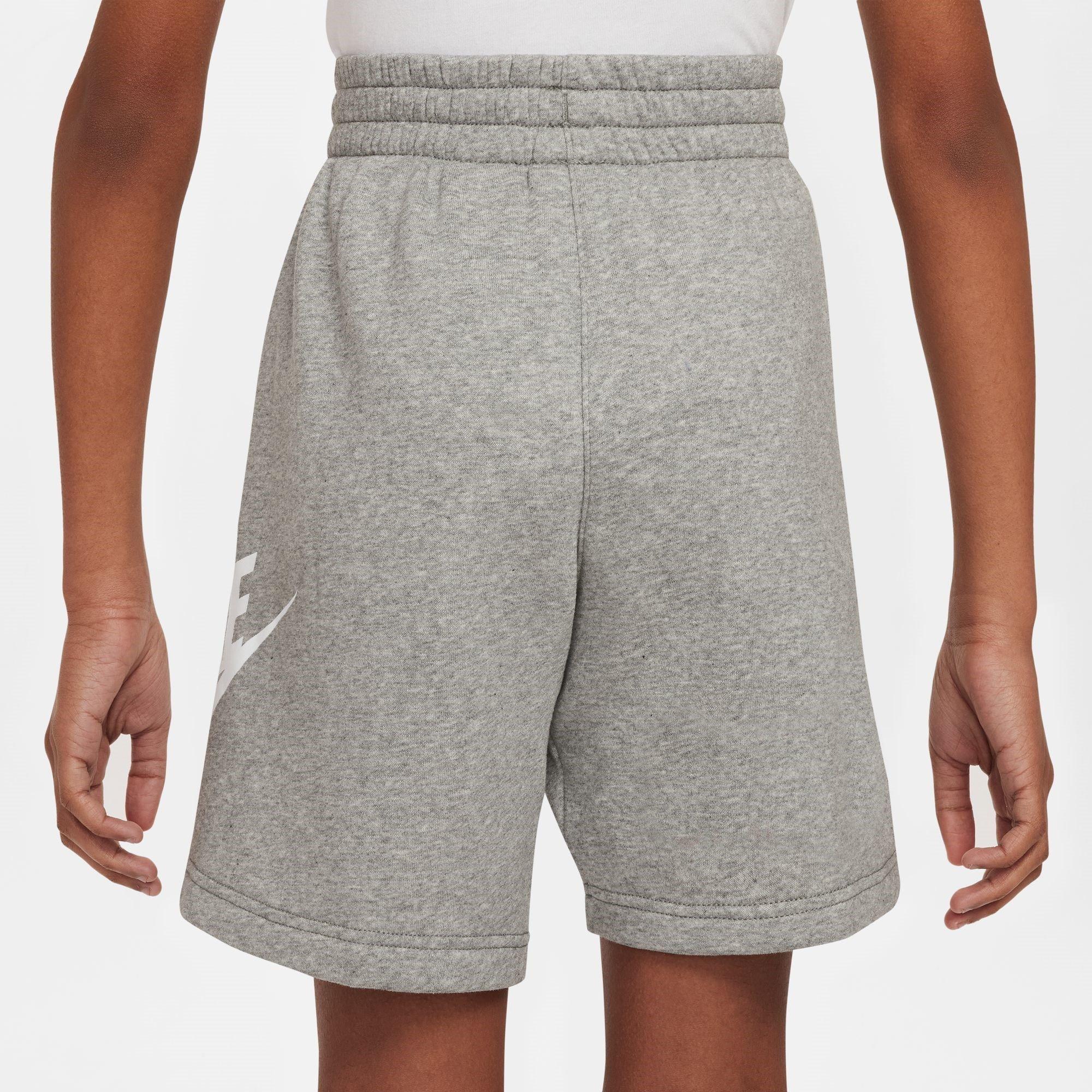 Gråmelange - Nike - Sportswear Club Fleece Big Kids' French Terry Shorts - 2