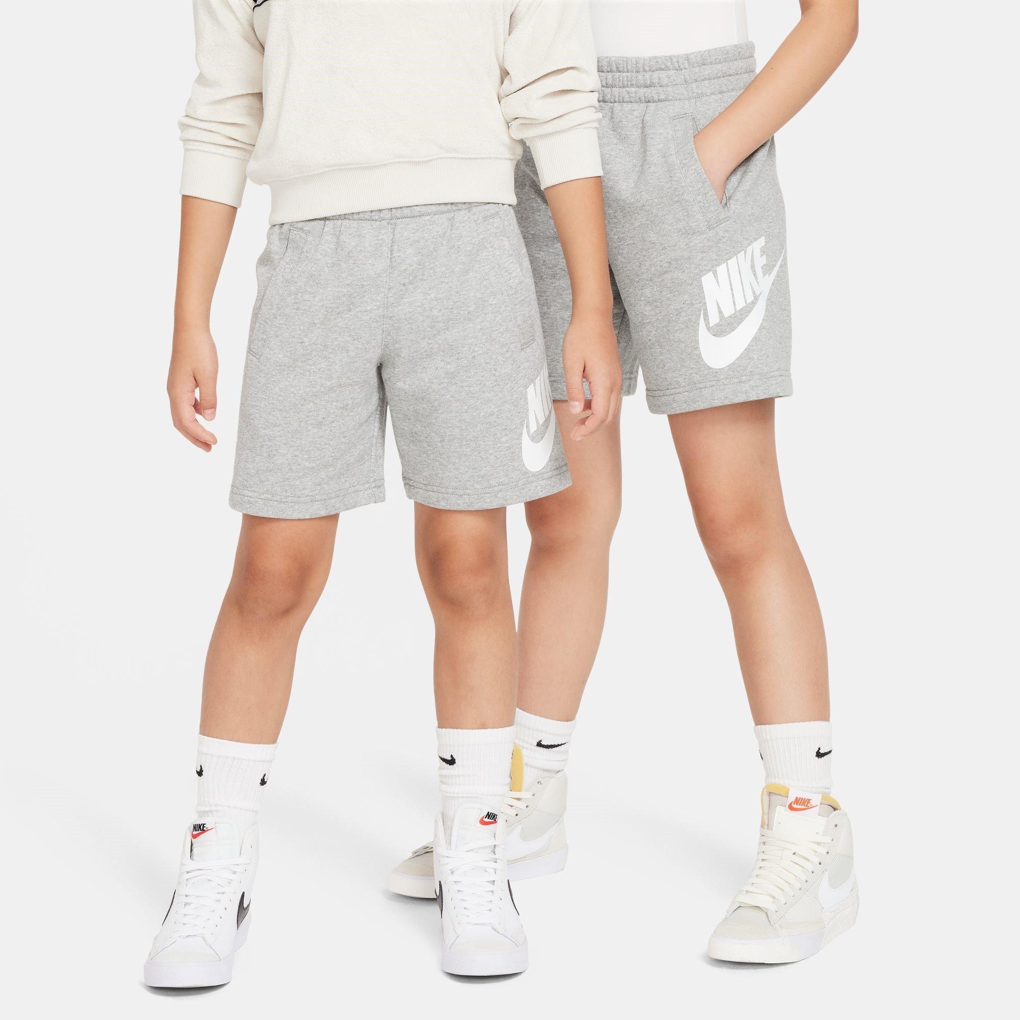 Gråmelange - Nike - Sportswear Club Fleece Big Kids' French Terry Shorts - 3
