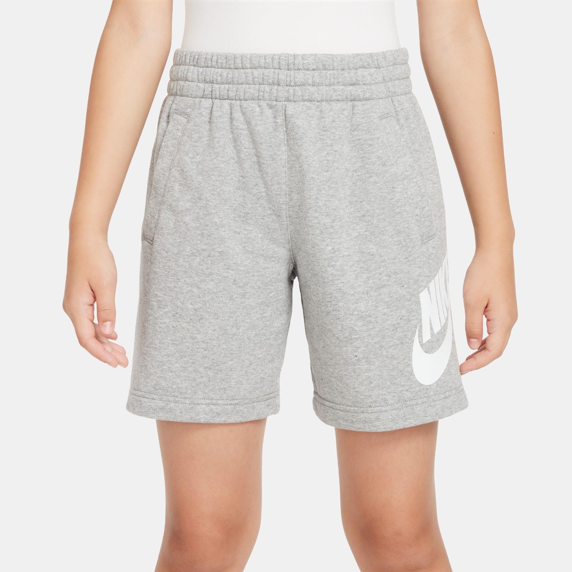 Gråmelange - Nike - Sportswear Club Fleece Big Kids' French Terry Shorts - 10